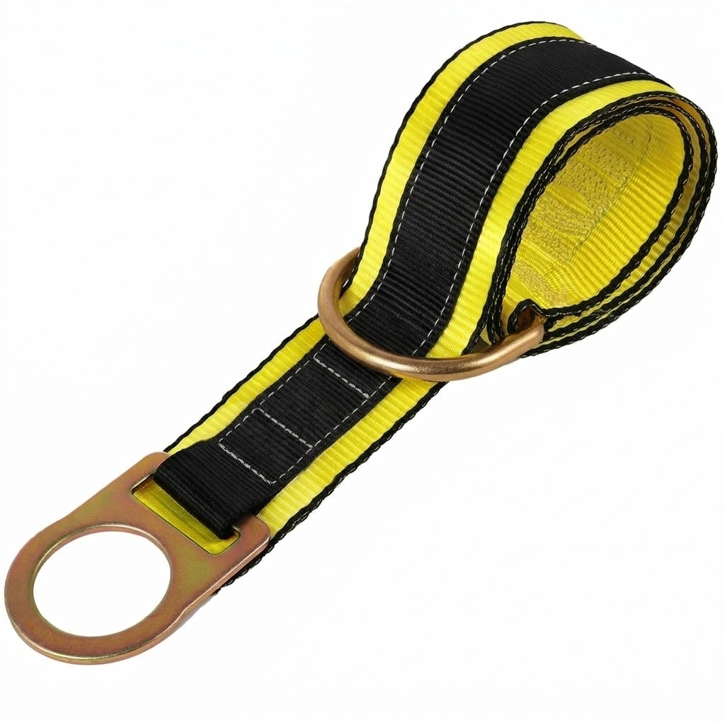 Etokfoks  6ft Cross Arm Strap Fall Protection Safety Anchor Lanyard D Ring OSHA Compliant for Harness 1 Pack