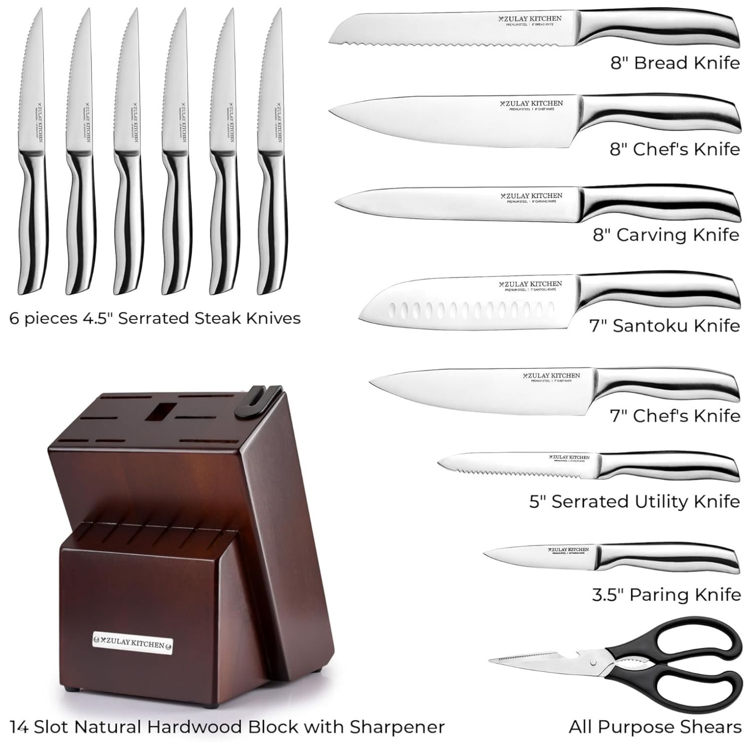 Zulay Kitchen 195702020132 cutlery - View #3