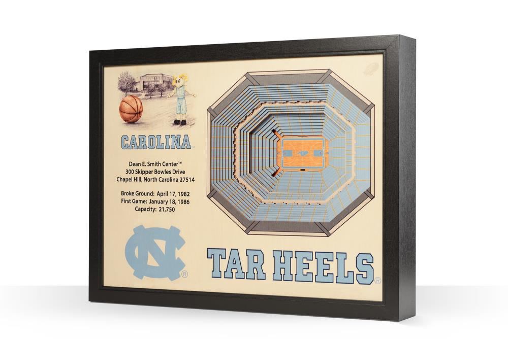 for Wall or Table Holds 4 x 6 inch Print UNC Tar Heels Picture Frame Rico University of North Carolina