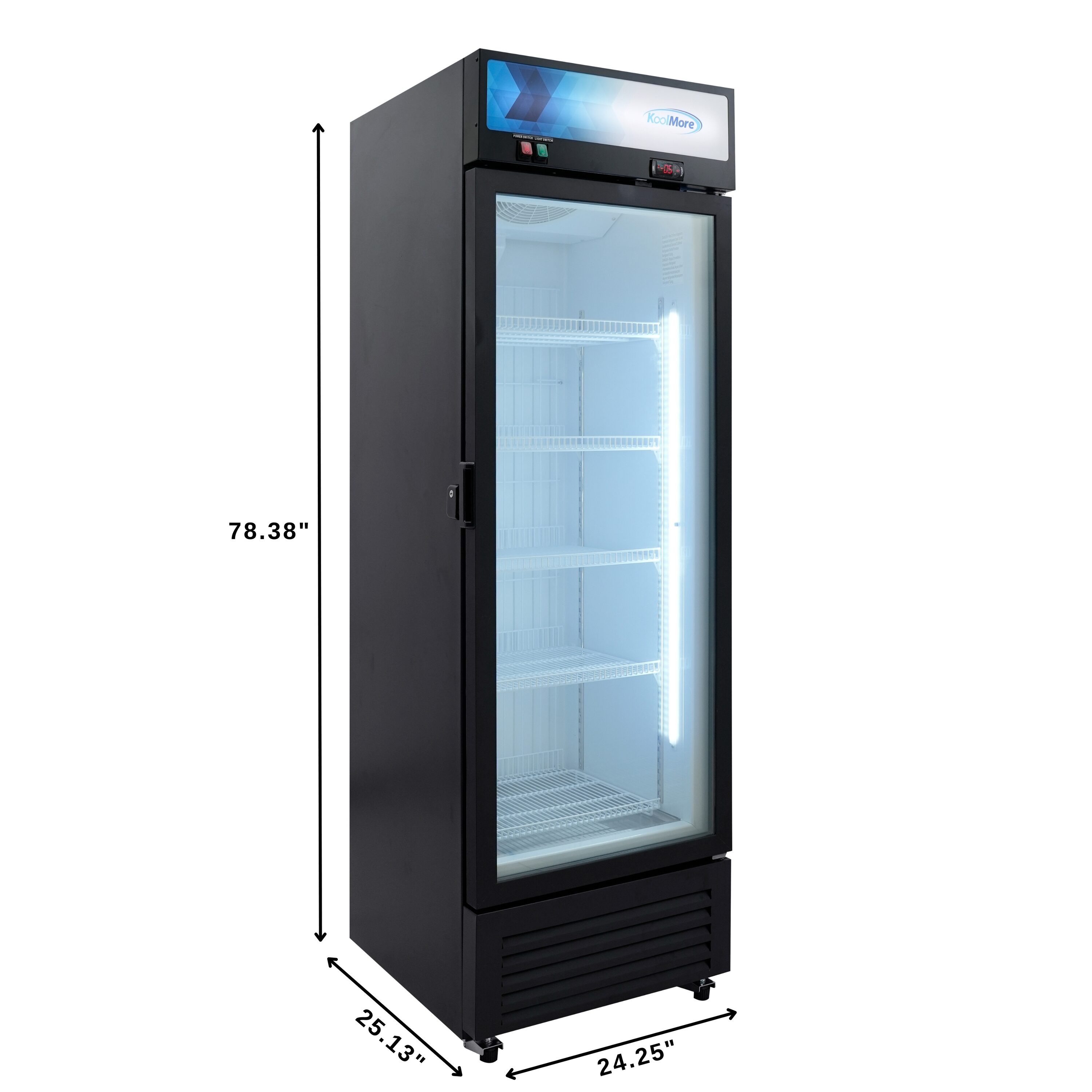 KoolMore LOW-KM-MDF-1GD-12C Commercial-Freezers - View #2