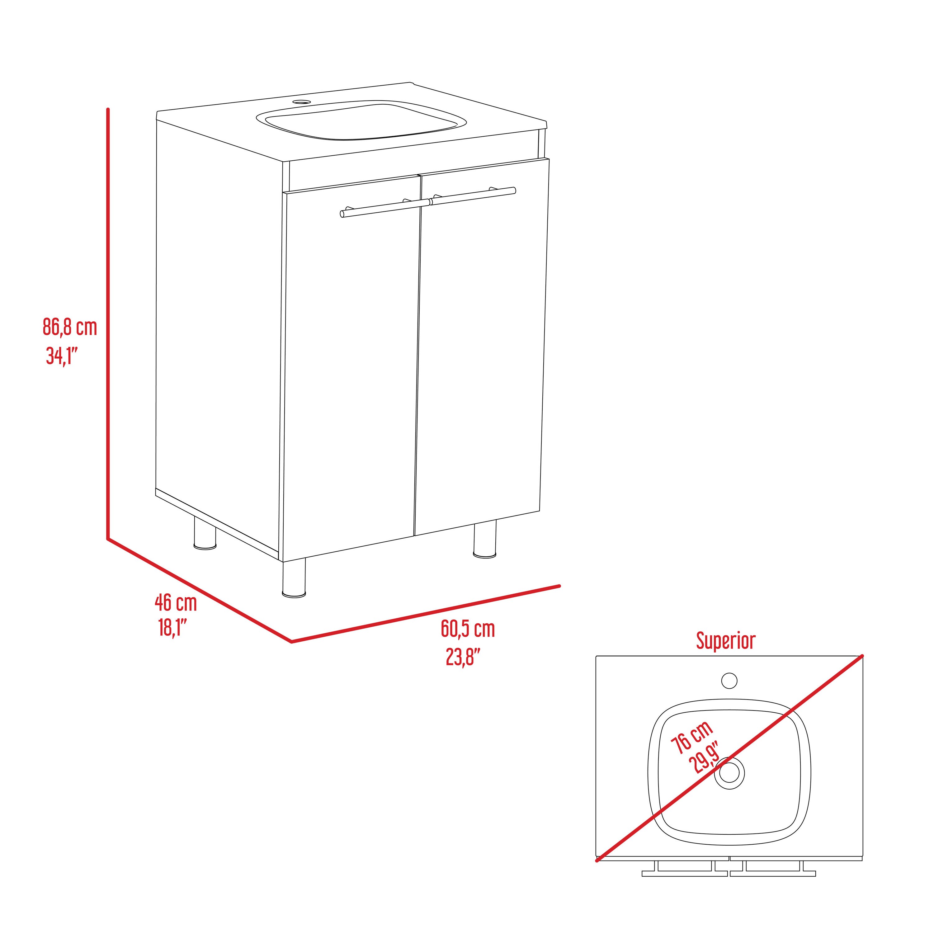 LUXEYARD DS-Y-B128-S00076 Bath-Vanity-Combo - View #3