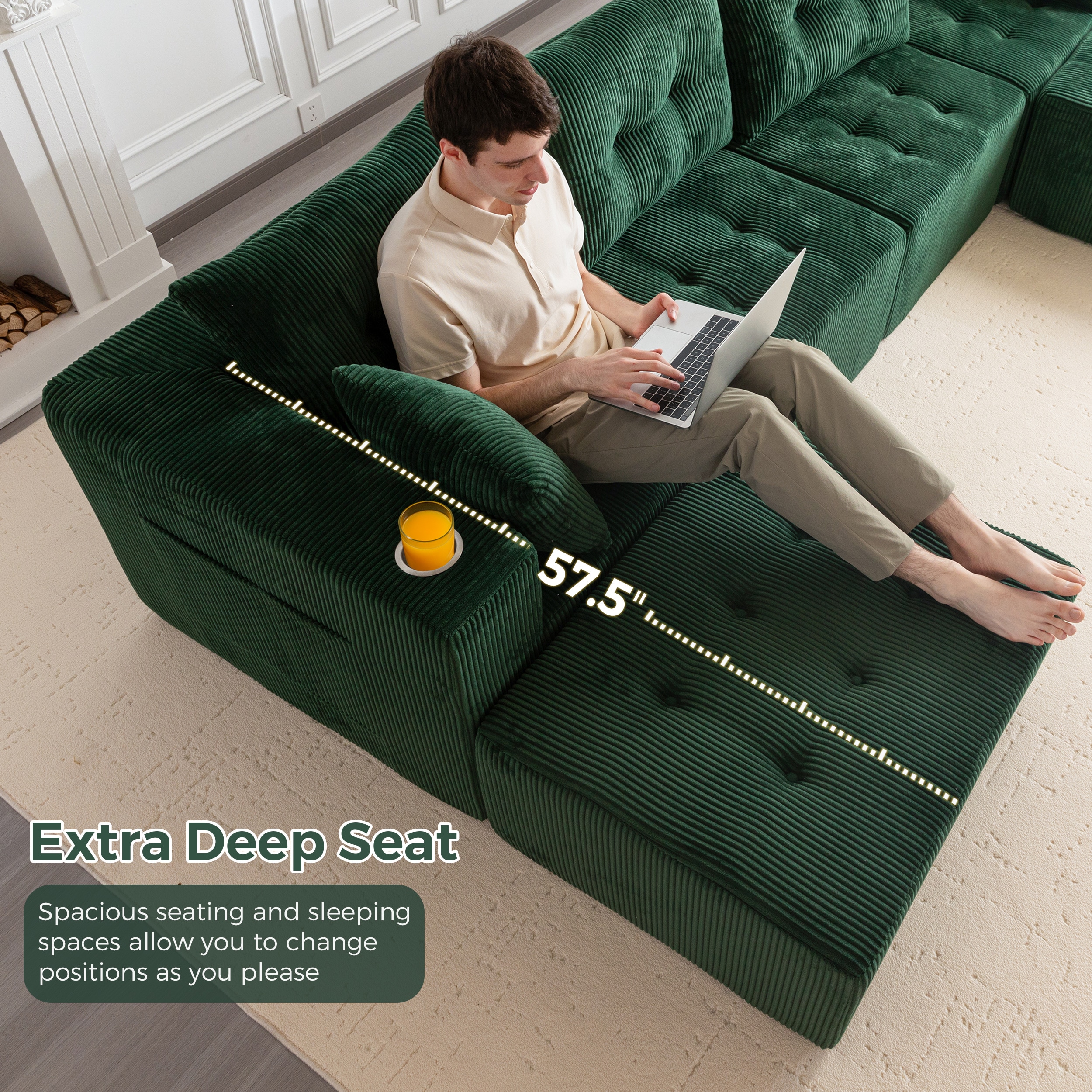 MAXYOYO M-A97-GREEN-AC2B2D Sofas-Loveseats - View #12