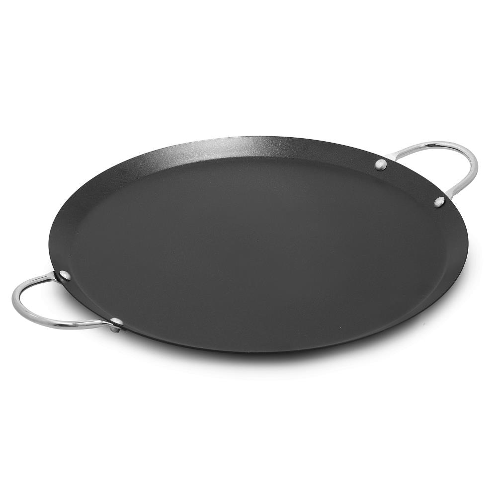 10.5 In. Cast Iron Comal Griddle And Crepe Pan, Seasoned, Victoria Round  With