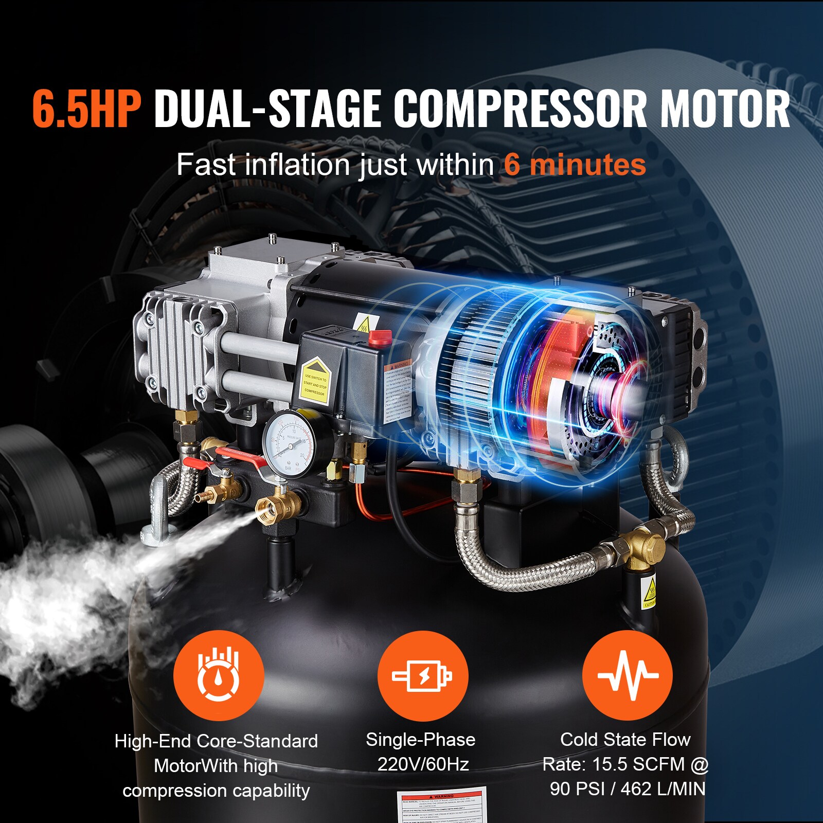 VEVOR SCDXDXLDXD8005985V7 Air-Compressors - View #2