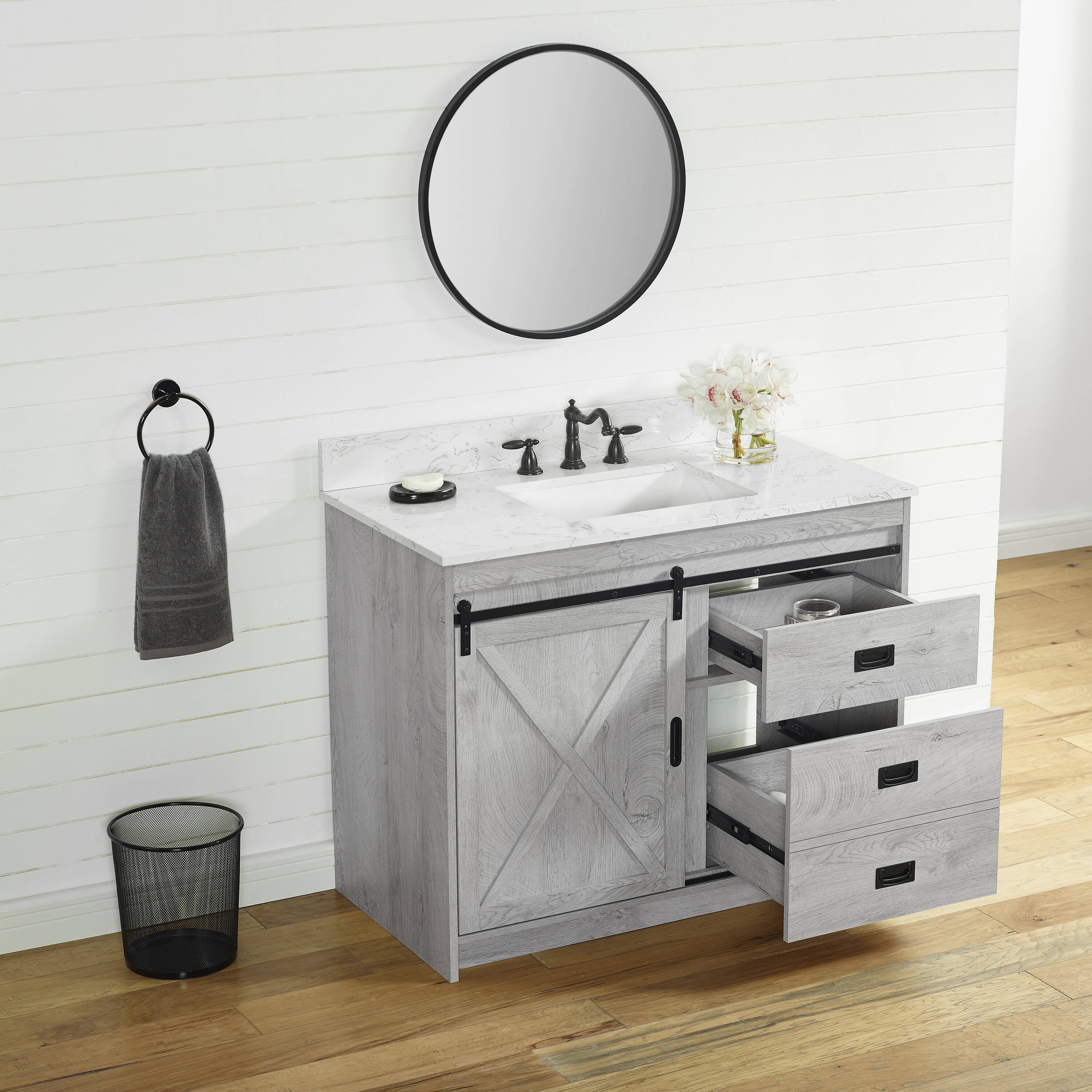 Sudio Design RAFTER-42WW Bath-Vanity-Combo - View #2