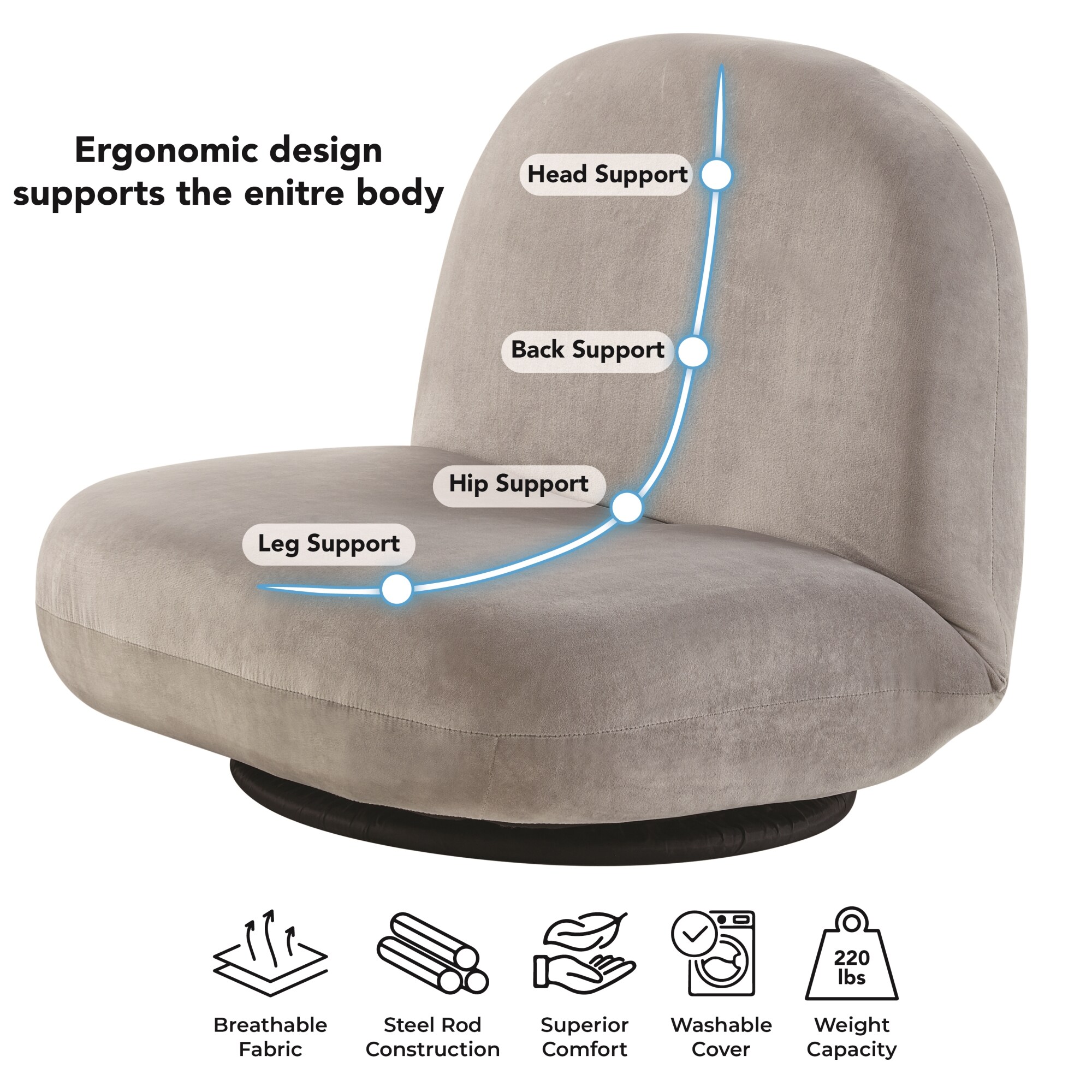 Loungie FC466-20GR-LS chairs - View #6