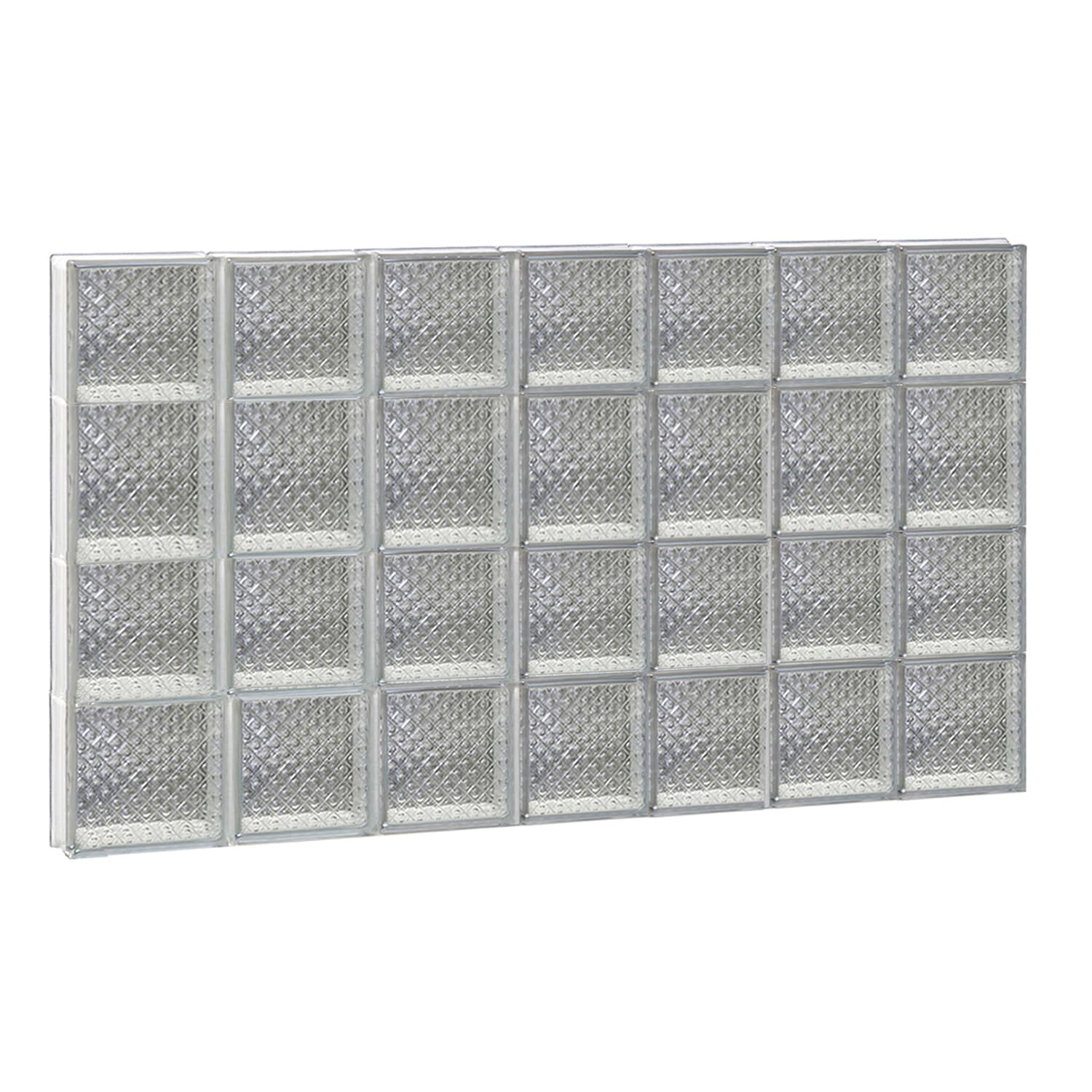 REDI2SET S4226DP Diamond Glass 40-1/4-in x 25-in Frameless Replacement Glass Block Window