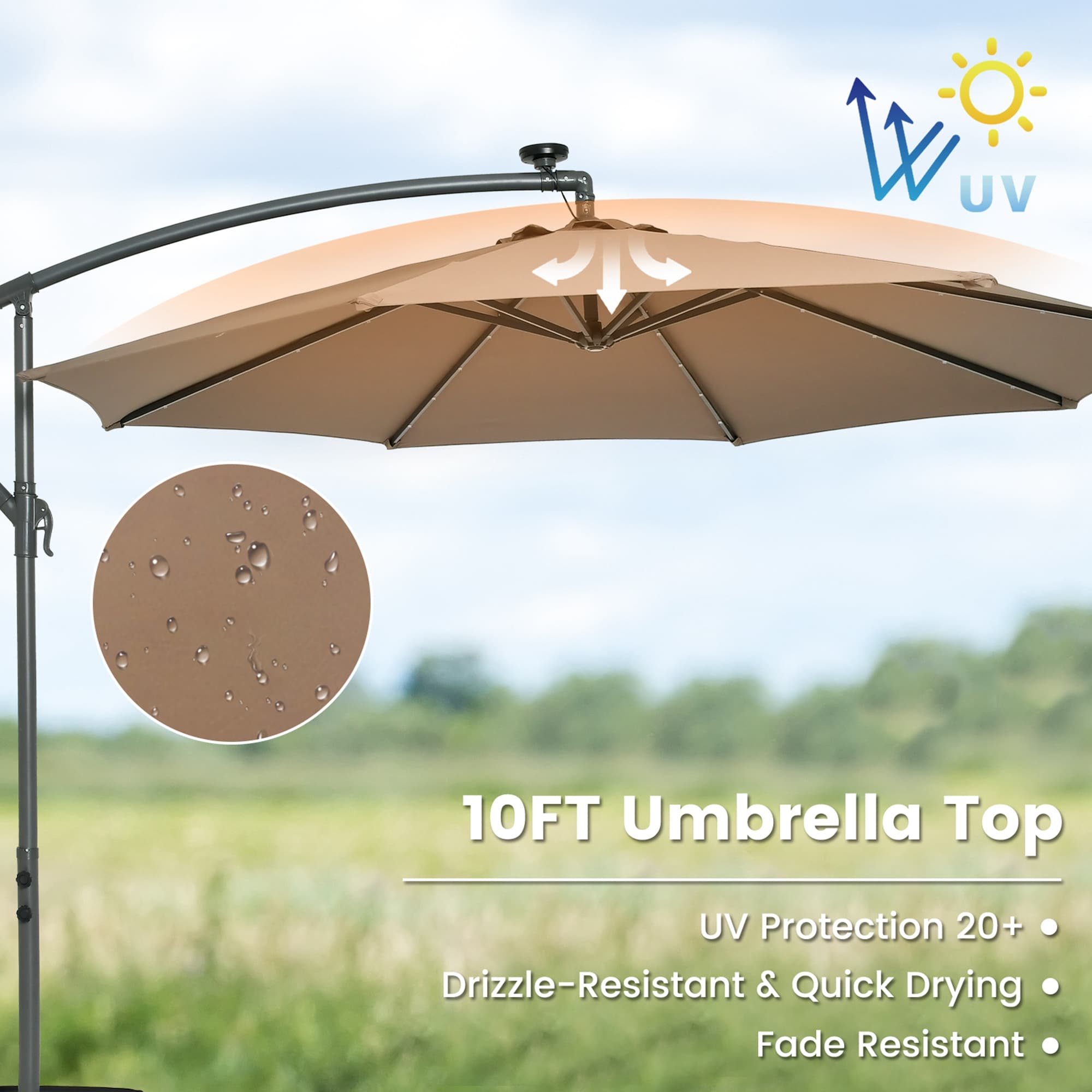 Costway NP11133CF Umbrellas-2 - View #3