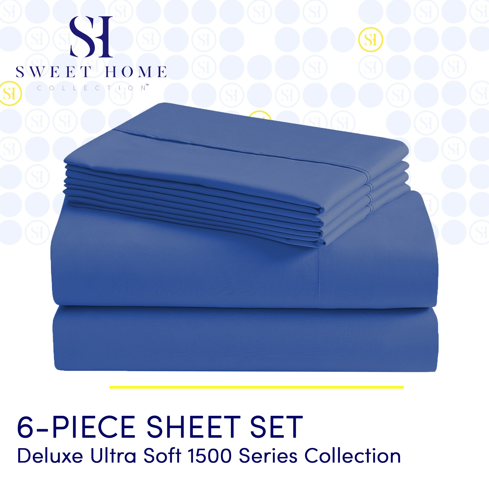 Sweet Home Collection LOW-6P-SH-CK-RBL Sheet-Sets - View #2