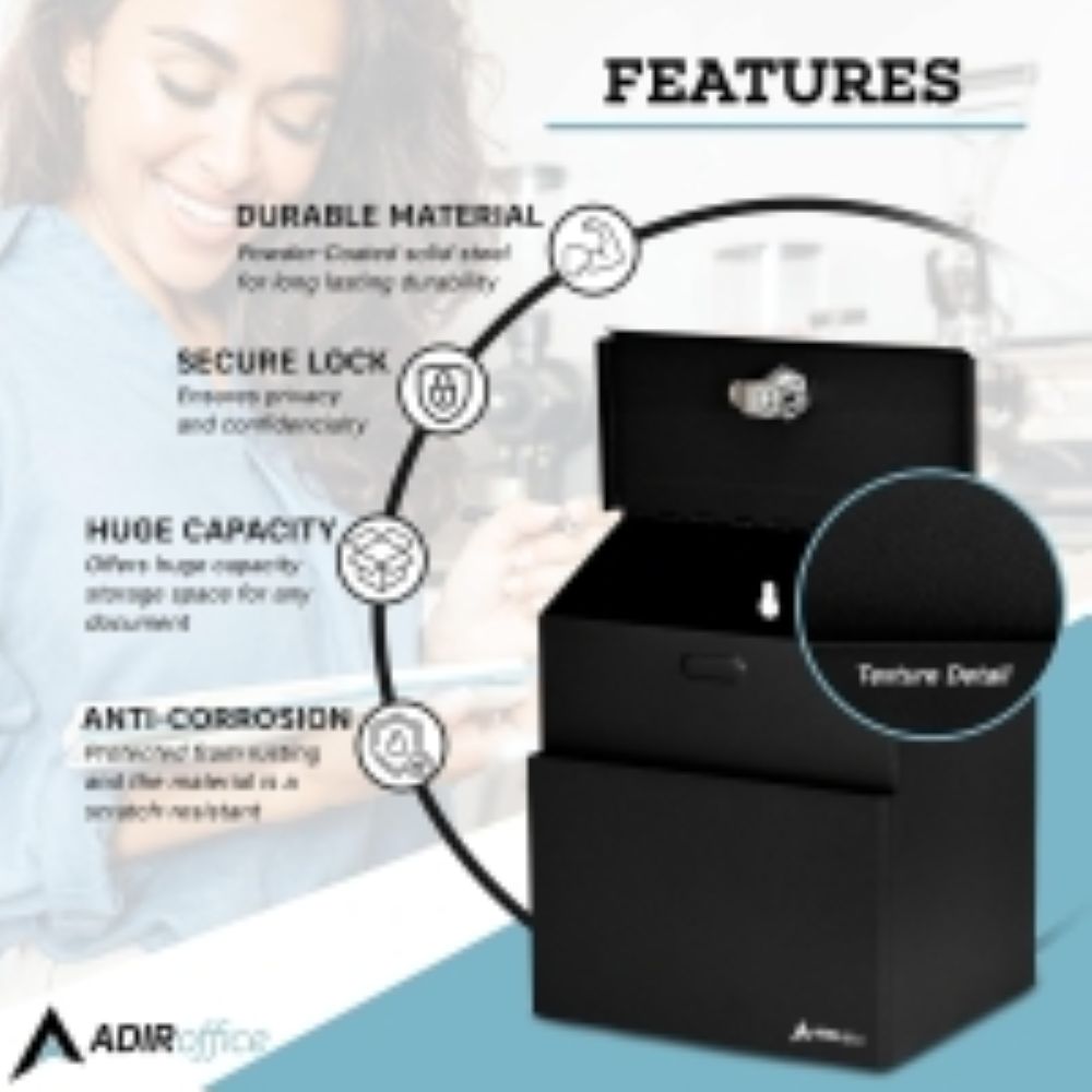 AdirOffice 63101BLKMK File-Safes - View #7