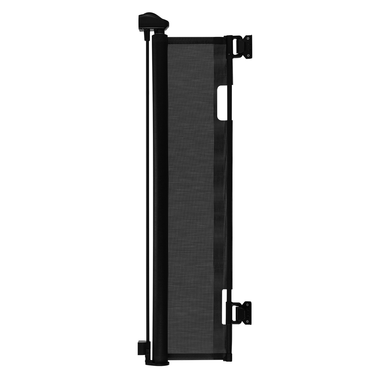 VEVOR Retractable Baby Gate  Extends to 72.8 inch Wide  38.5 inch Tall  with Security Lock  Easy to Use  Walk Through Without Tripping  Mesh Dog Gate for Stairs  Hallways  Indoor/Outdoor  Black