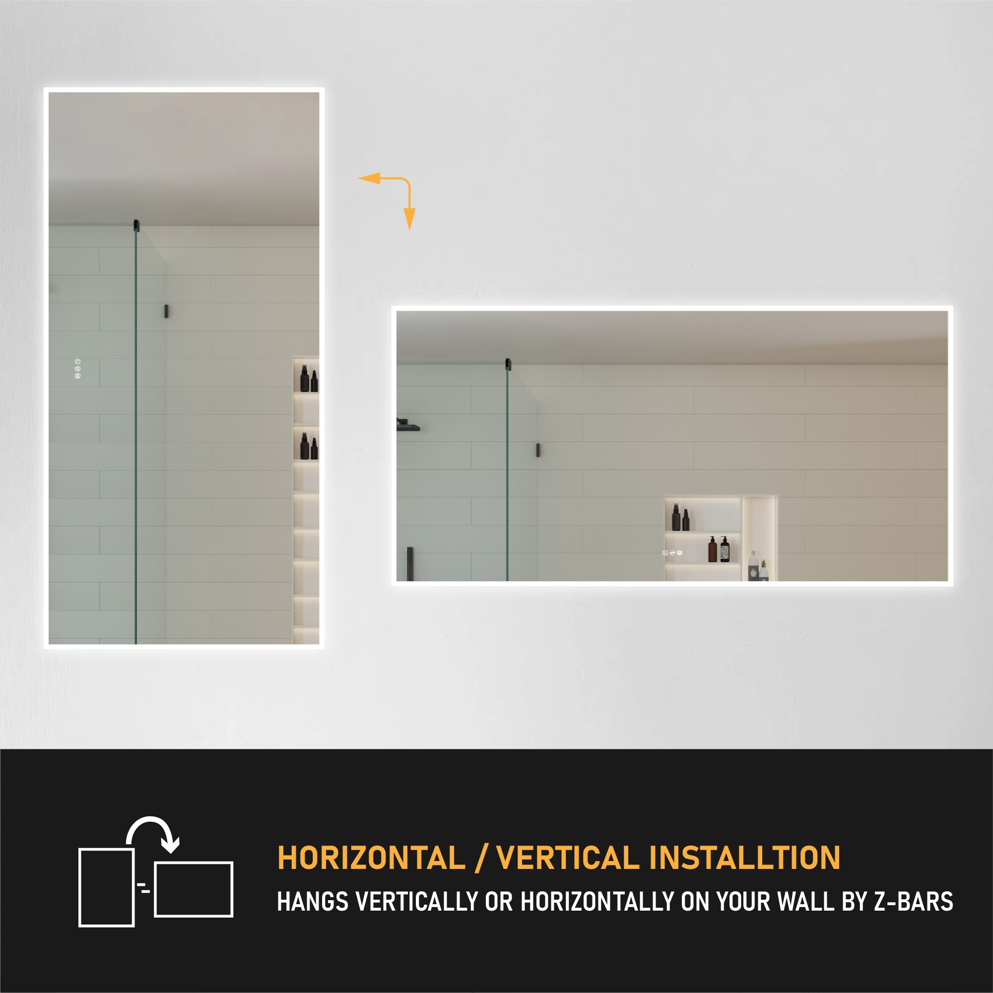 Forclover MRC-W10A8442 Framed-Bath-Mirrors - View #10
