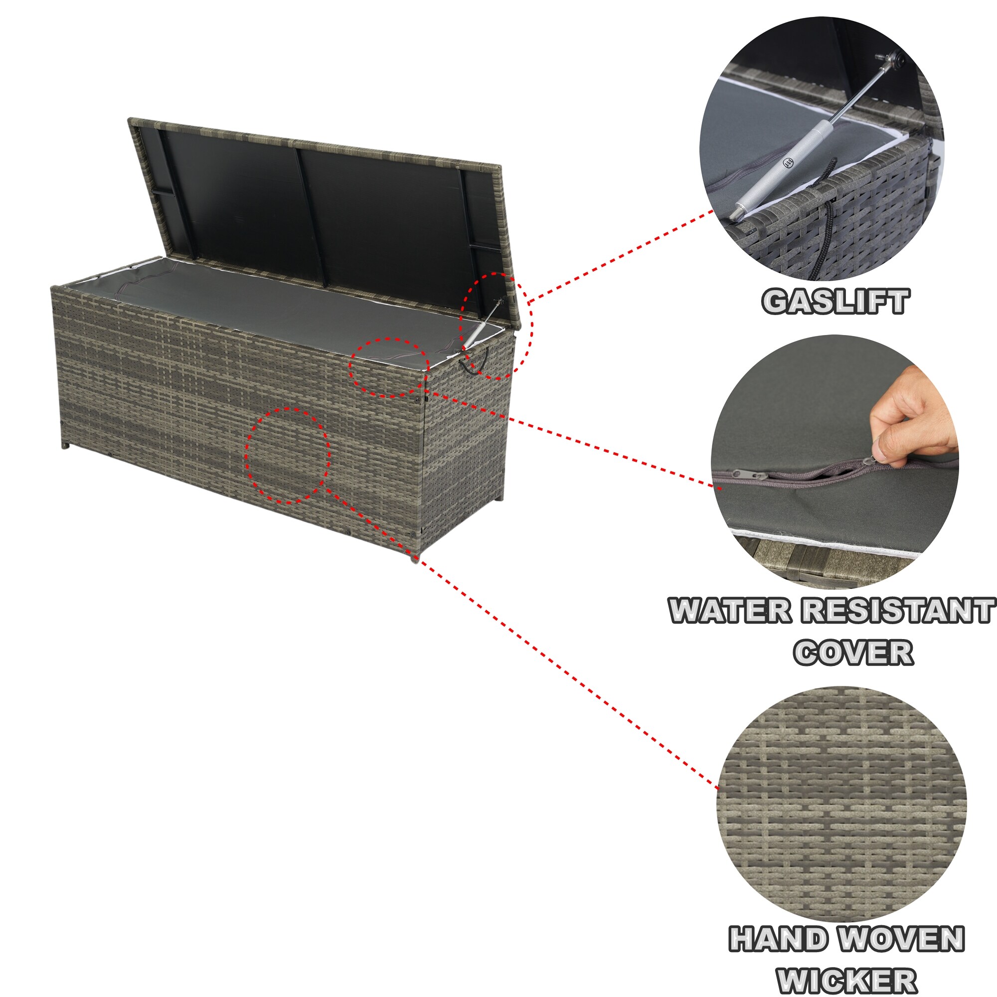 WELLFOR GBMH-OS3985 Deck-Boxes - View #5