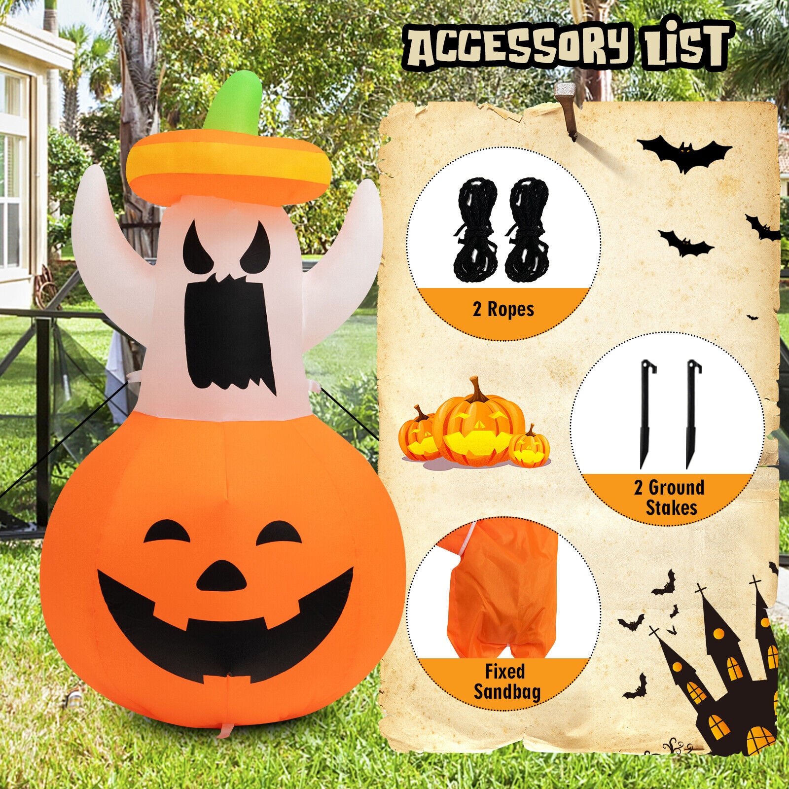 WELLFOR HYG24012US Outdoor-Halloween-Decor - View #4