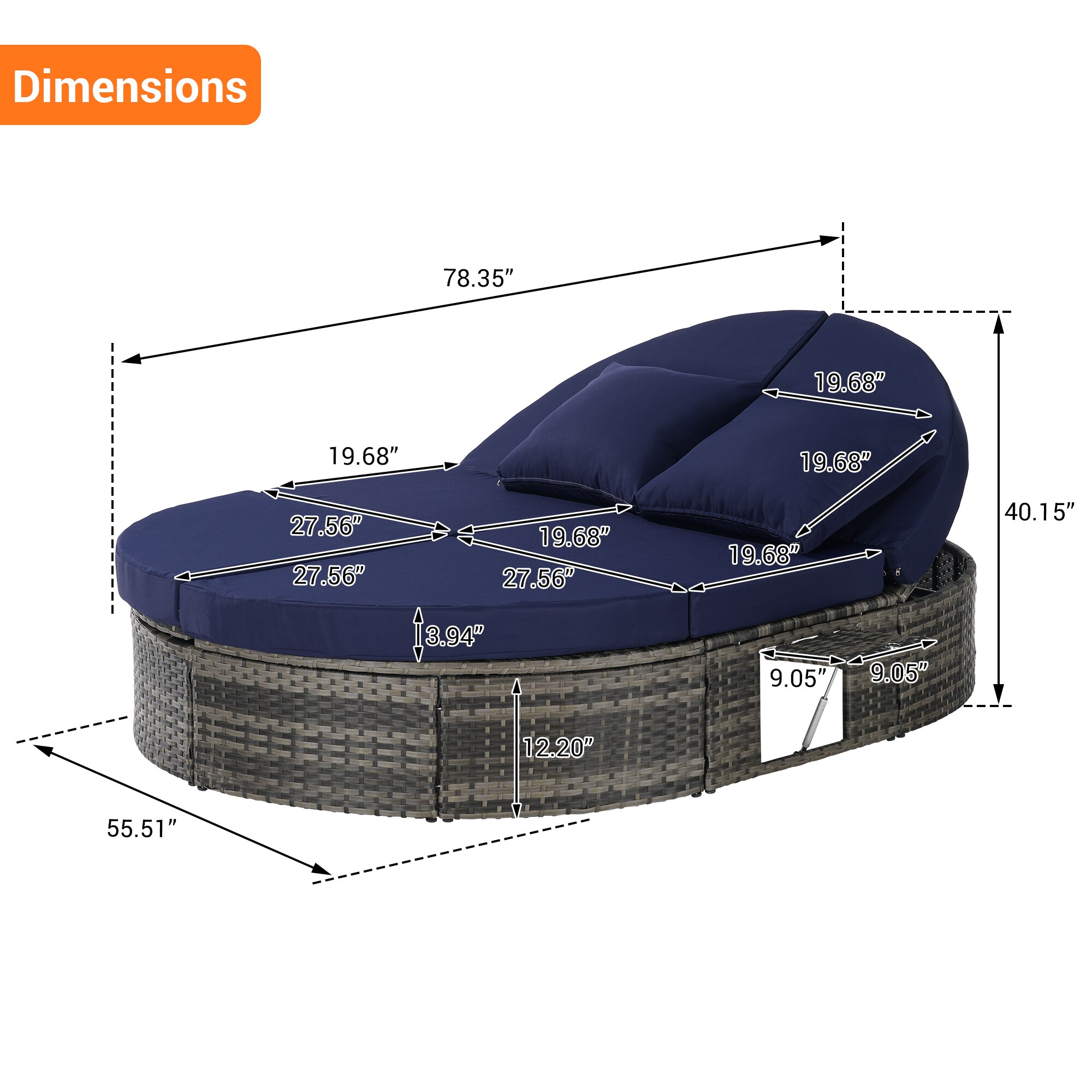 Bybafun YB6700095 Patio-Sofas-Daybeds - View #7