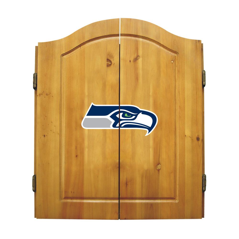 Seattle Seahawks Sign Wood Football Power Design 9 By 6 Team Colors Man  Cave