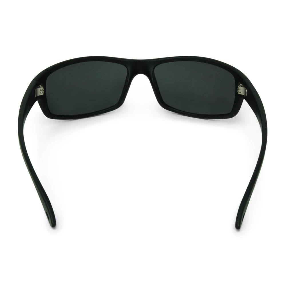 Polarized Silver Mirror Sunglasses - Two Tone Smoked Frames