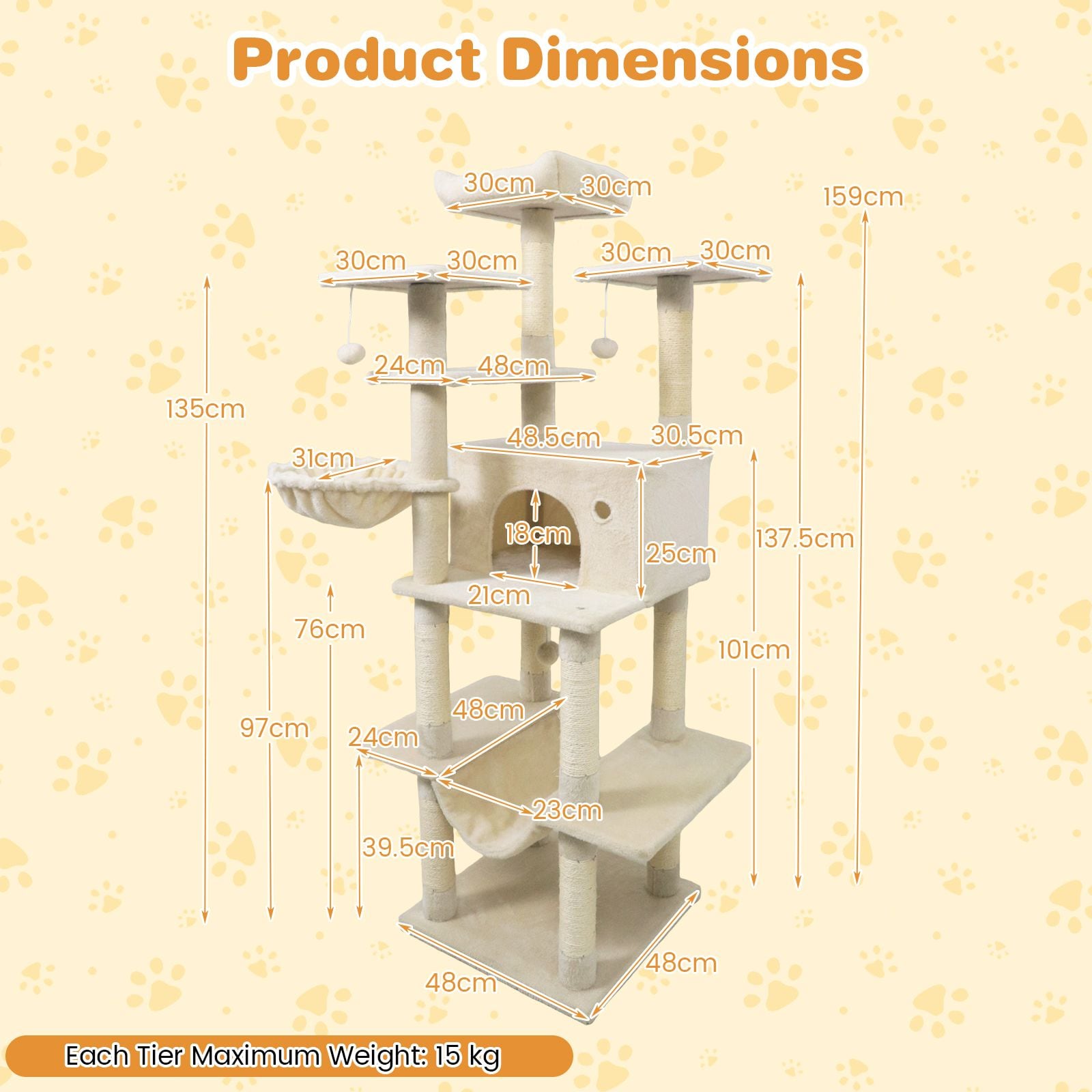 Slickblue D-CO-EB37401VP Cat-Trees - View #3