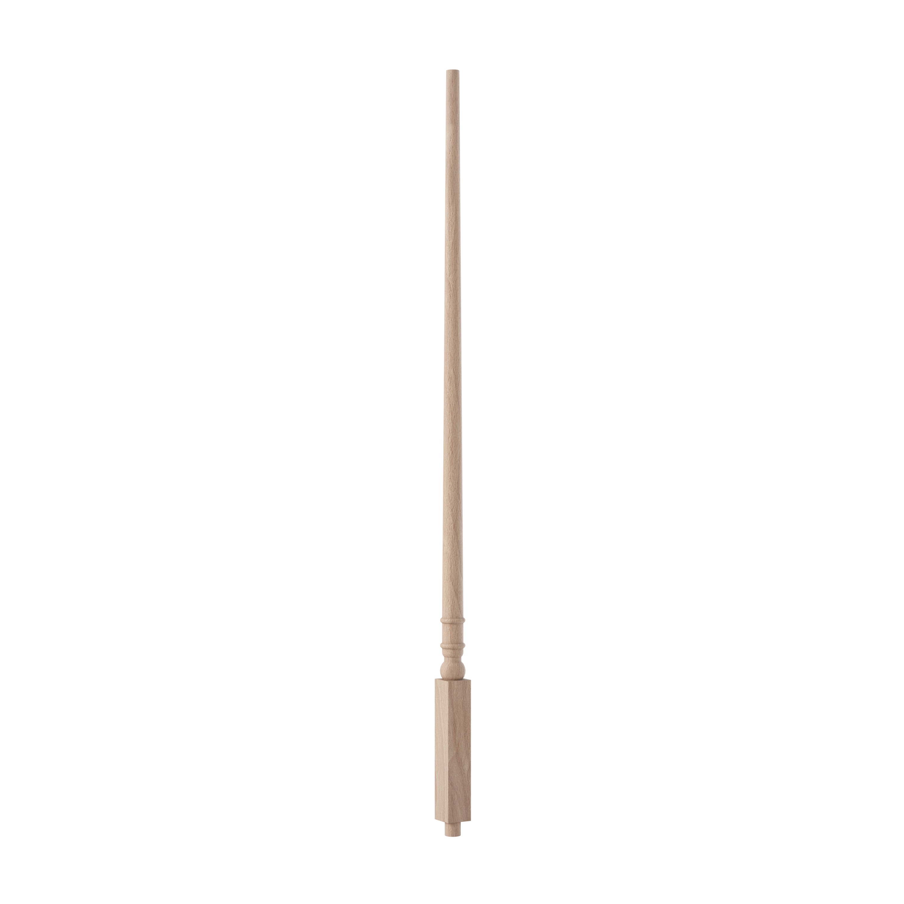 Crown Heritage 453589134 33-in x 1.25-in Colonial Unfinished Beechwood Pin Top Turned Stair Baluster