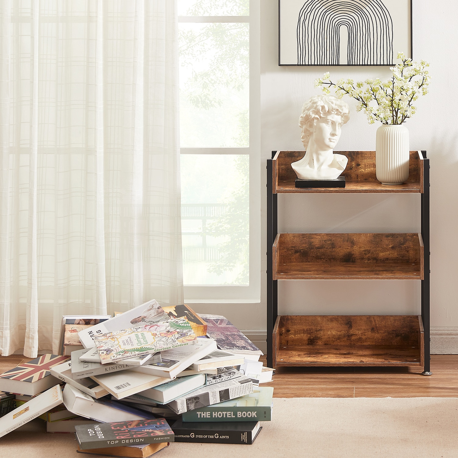 Vecelo LOE-JYX-MB01-ATB bookcases - View #6