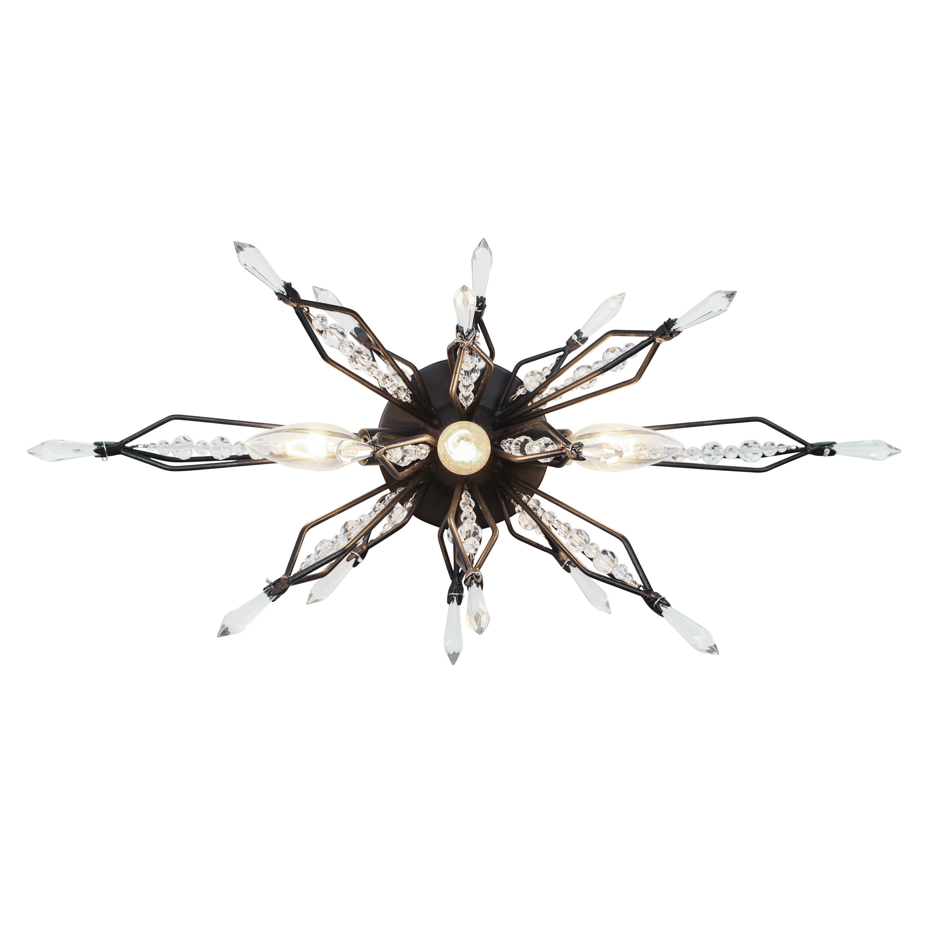 Varaluz 311B03CB Orbital 22.5-in 3 -Light Black Mid-century Vanity light