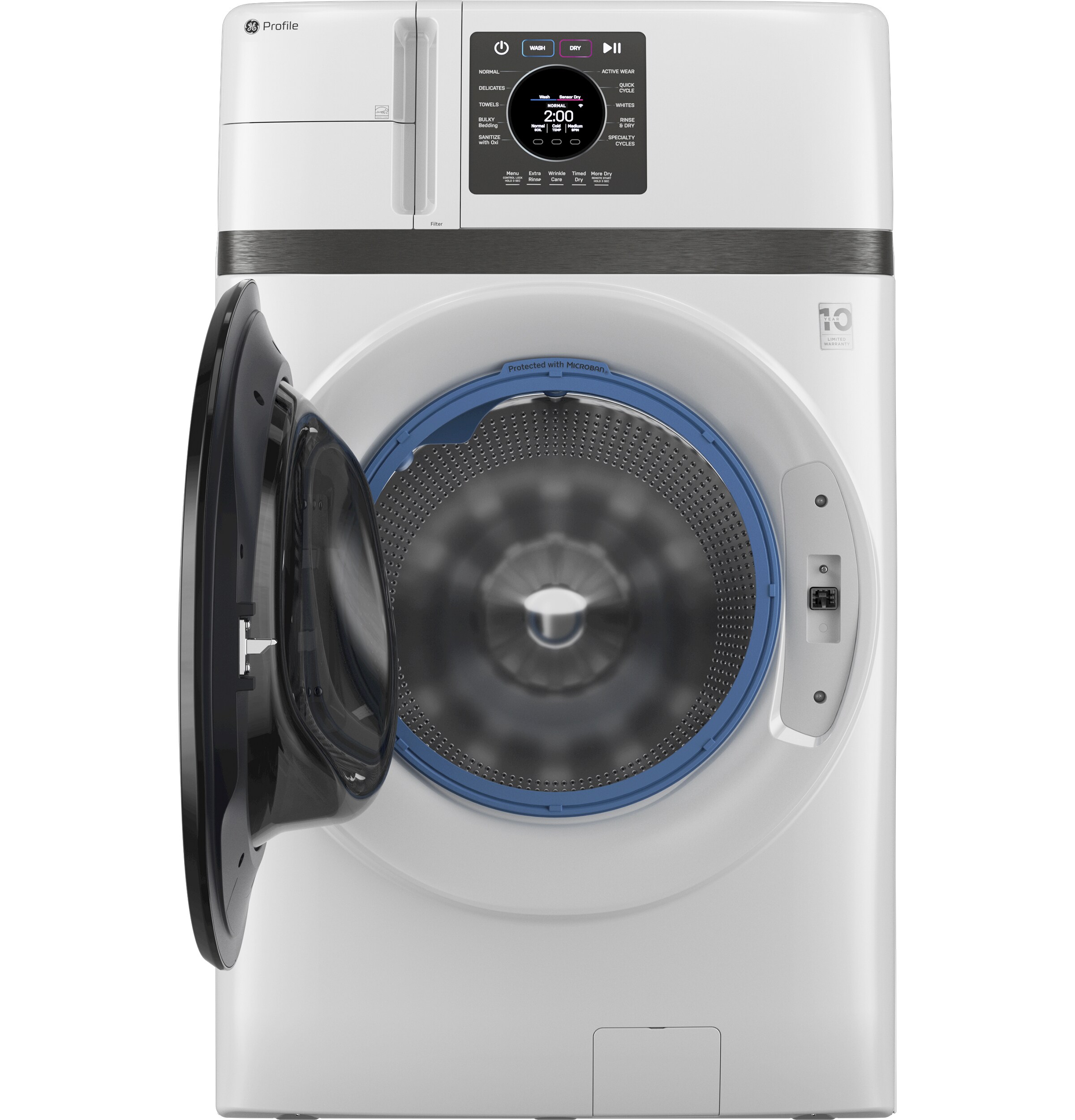 GE Profile with Pet Hair Removal 4.6-cu ft Capacity White Ventless All-in-One Washer/Dryer Combo ENERGY STAR