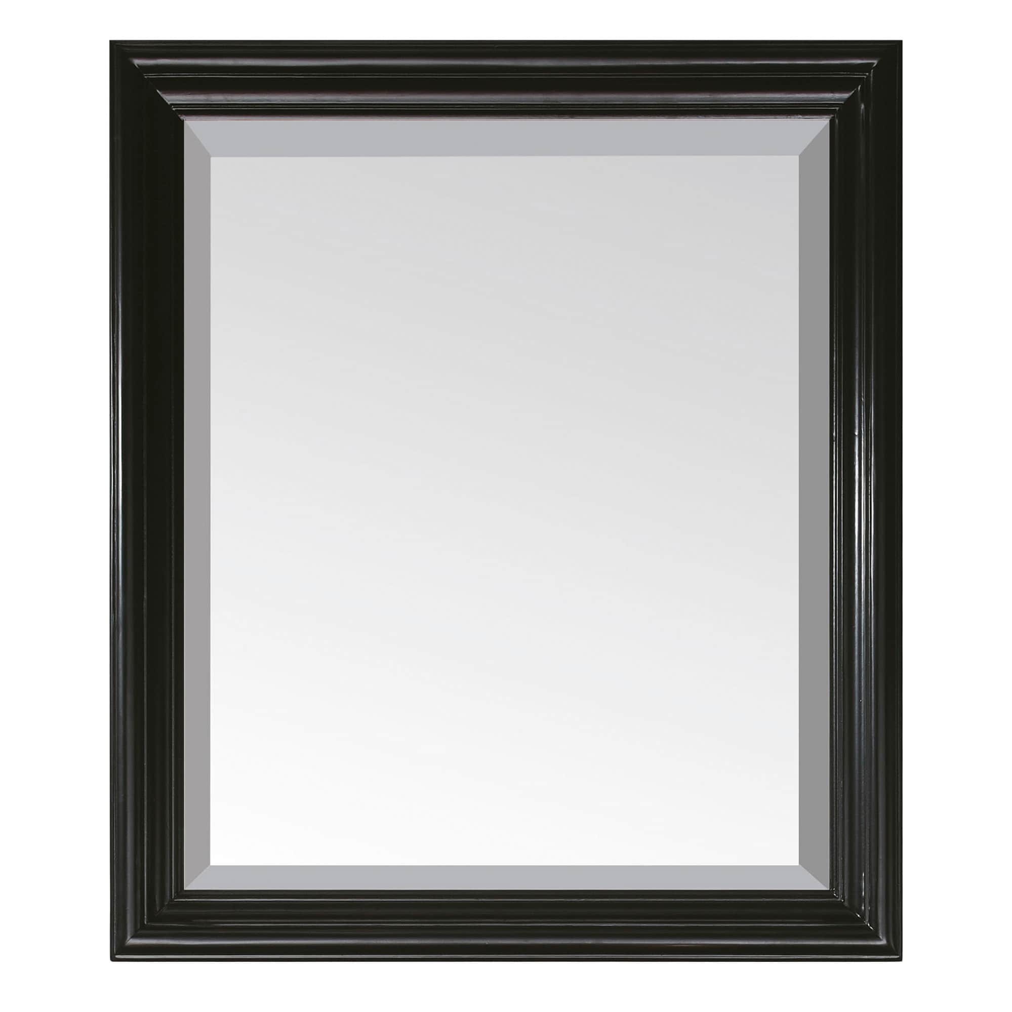 Avanity MILANO-M30-BK Milano 30-in x 26-in Black Bathroom Vanity Mirror