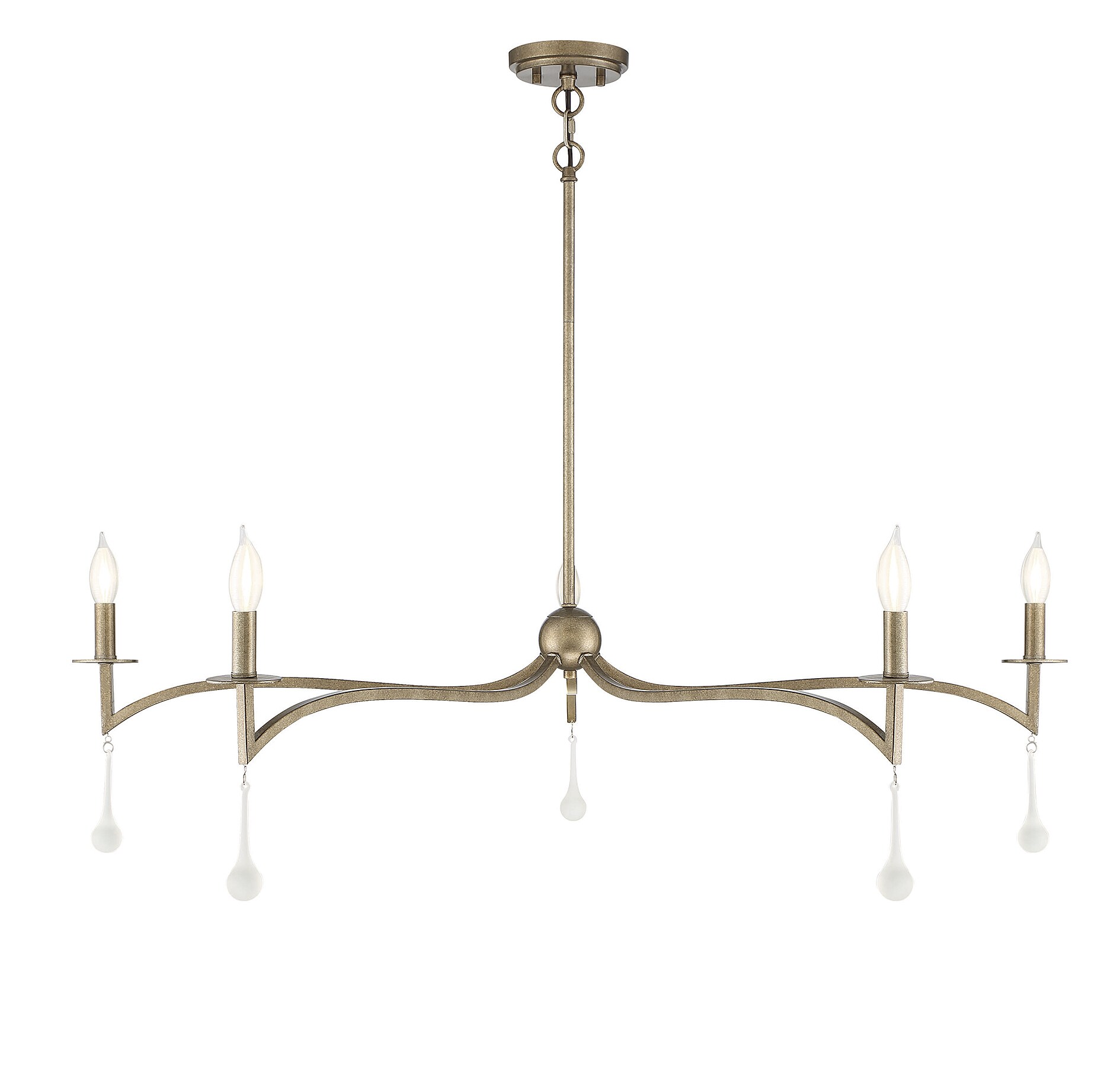 Savoy House 1-1099-5-182 Laramie 5 -Light Brushed Gold Traditional For Use in Bedrooms, Dining Rooms, Foyers, Kitchens, Living Rooms Chandelier
