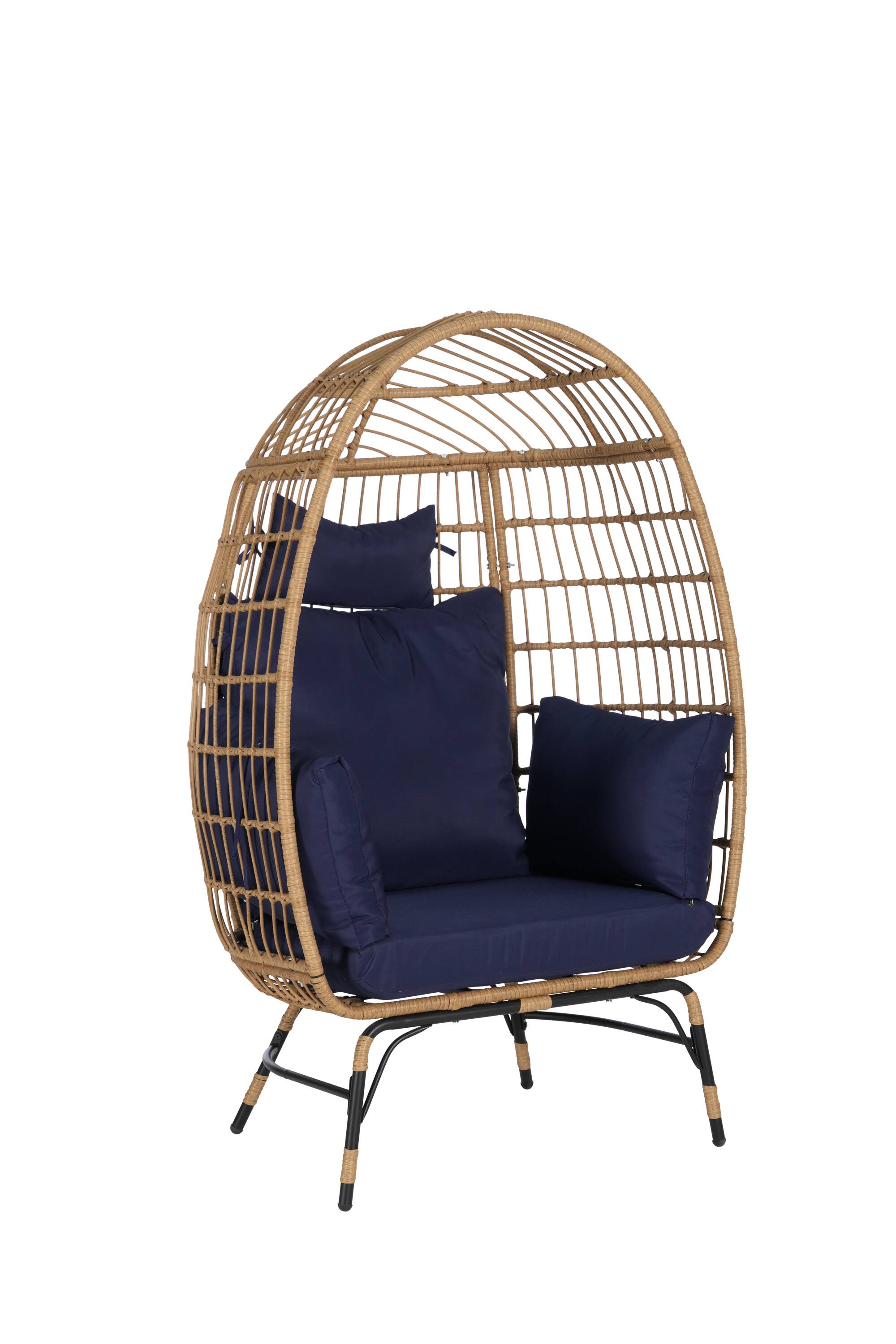 Damerin CXZ-100 Modern Dark Blue Accent Chair