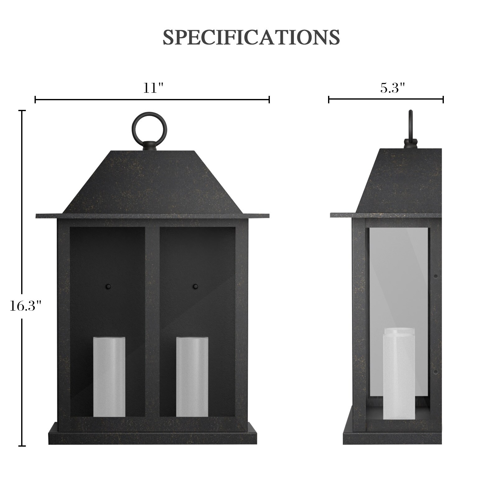 LamQee 06FTL0285BBK Outdoor-Wall-Lighting - View #7