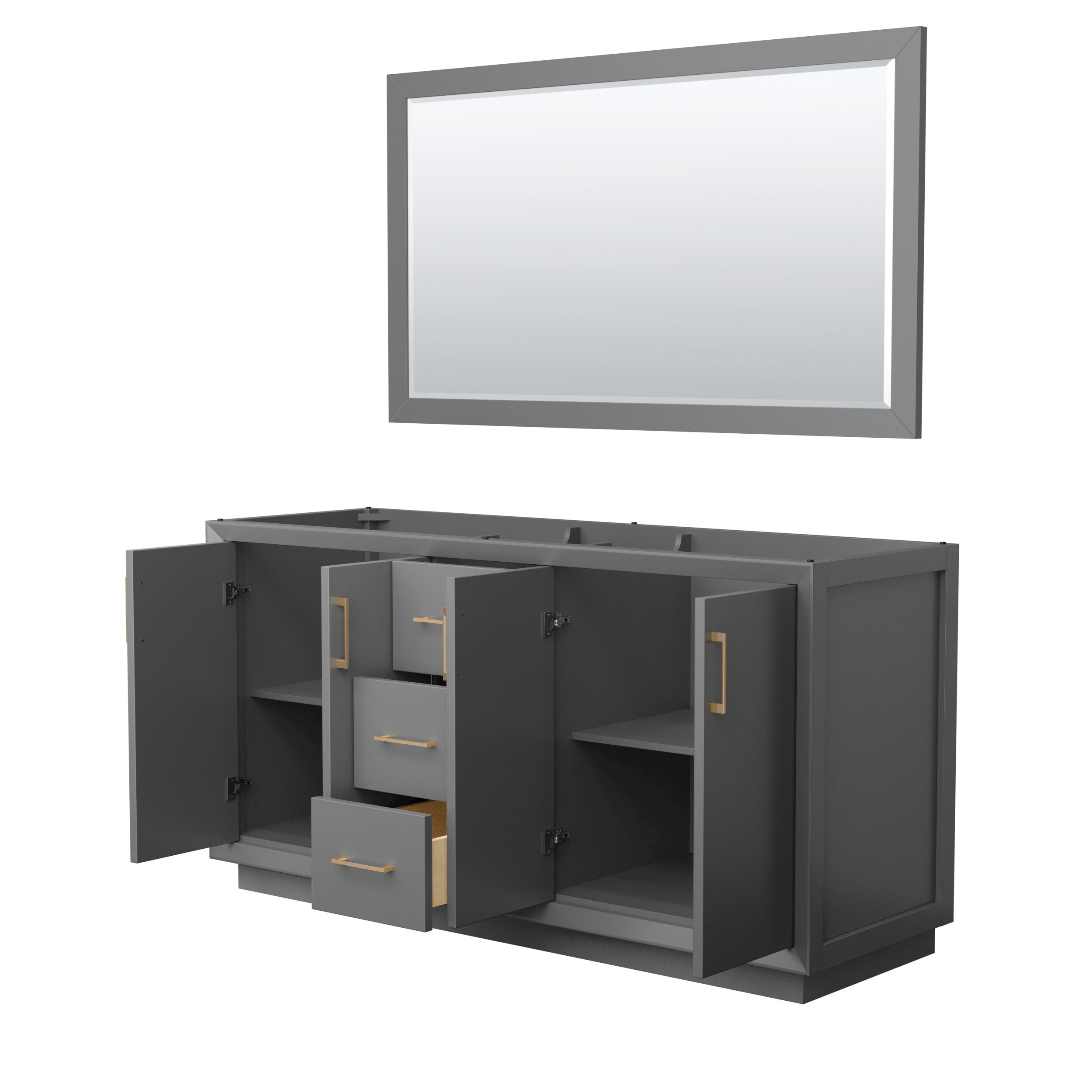 Wyndham Collection WCF414166DGZCXSXXM58 vanities - View #2