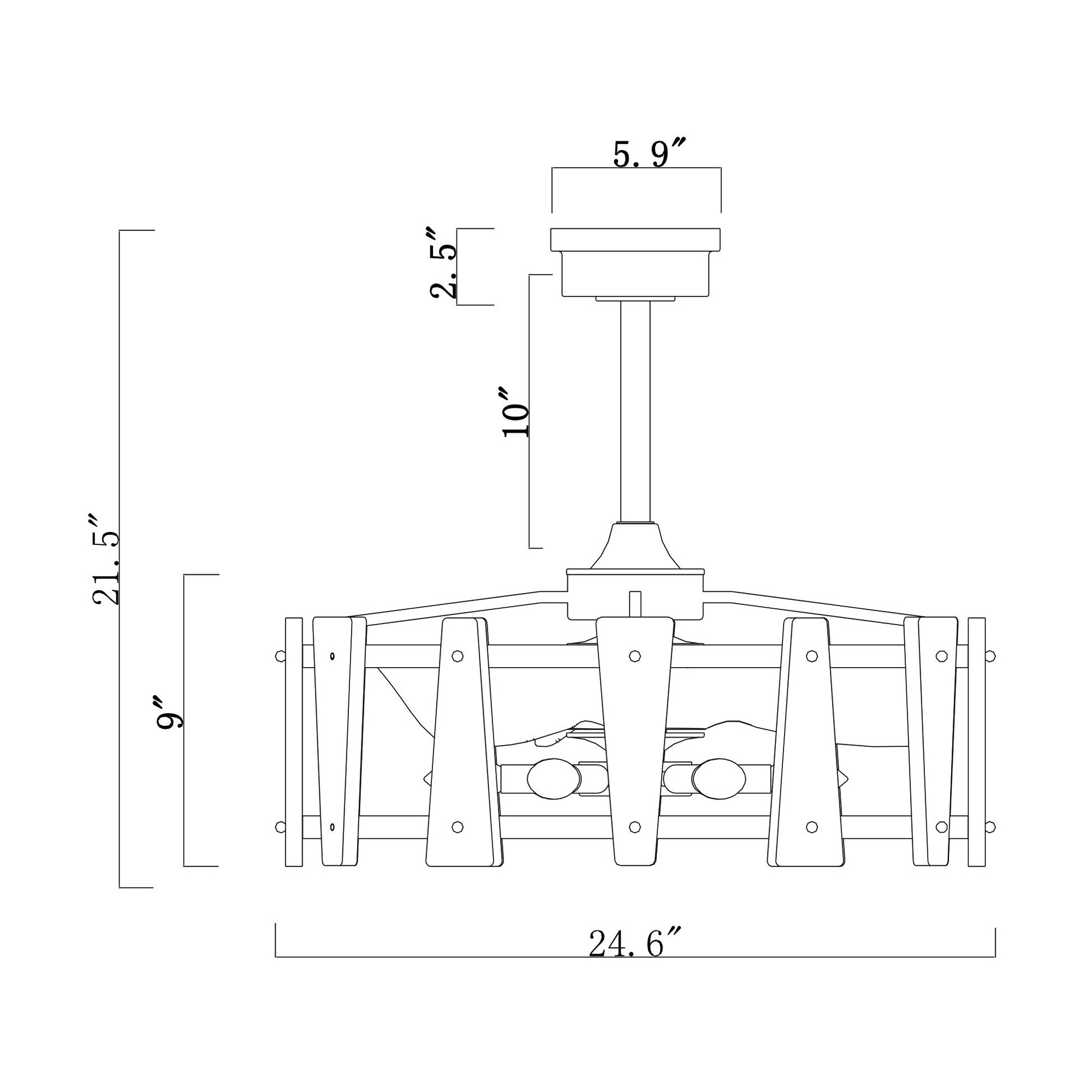 Warehouse of Tiffany DY13Y13IW Ceiling-Fans - View #6