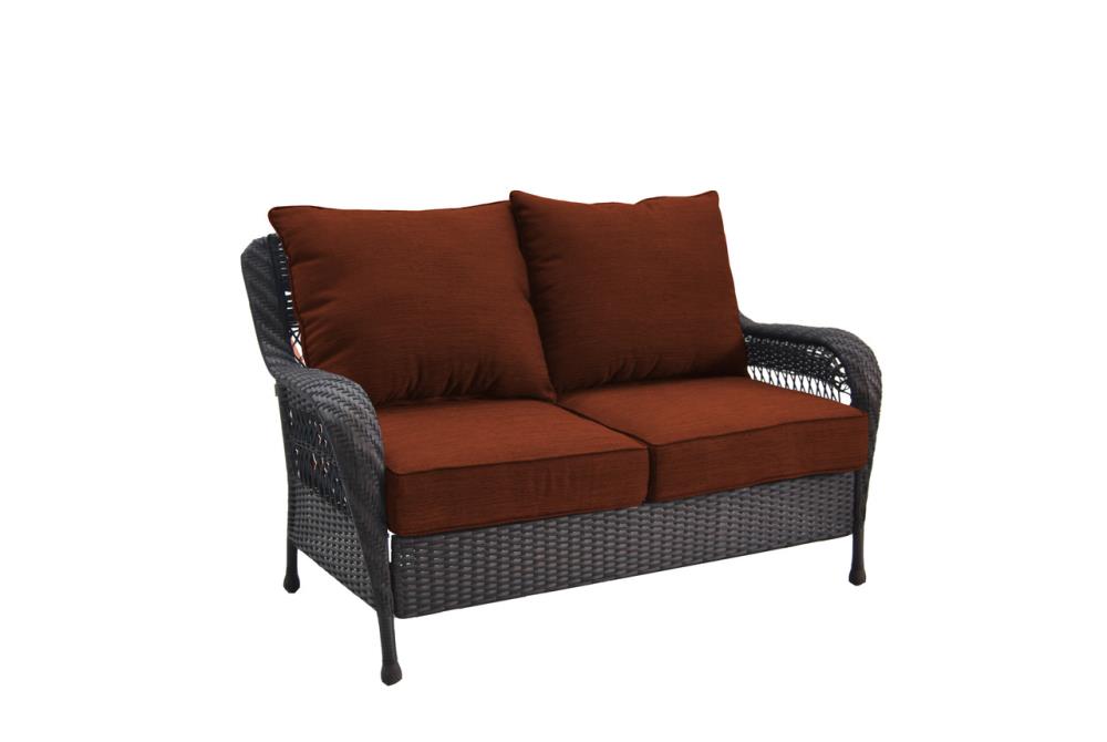 wicker love seat lowes