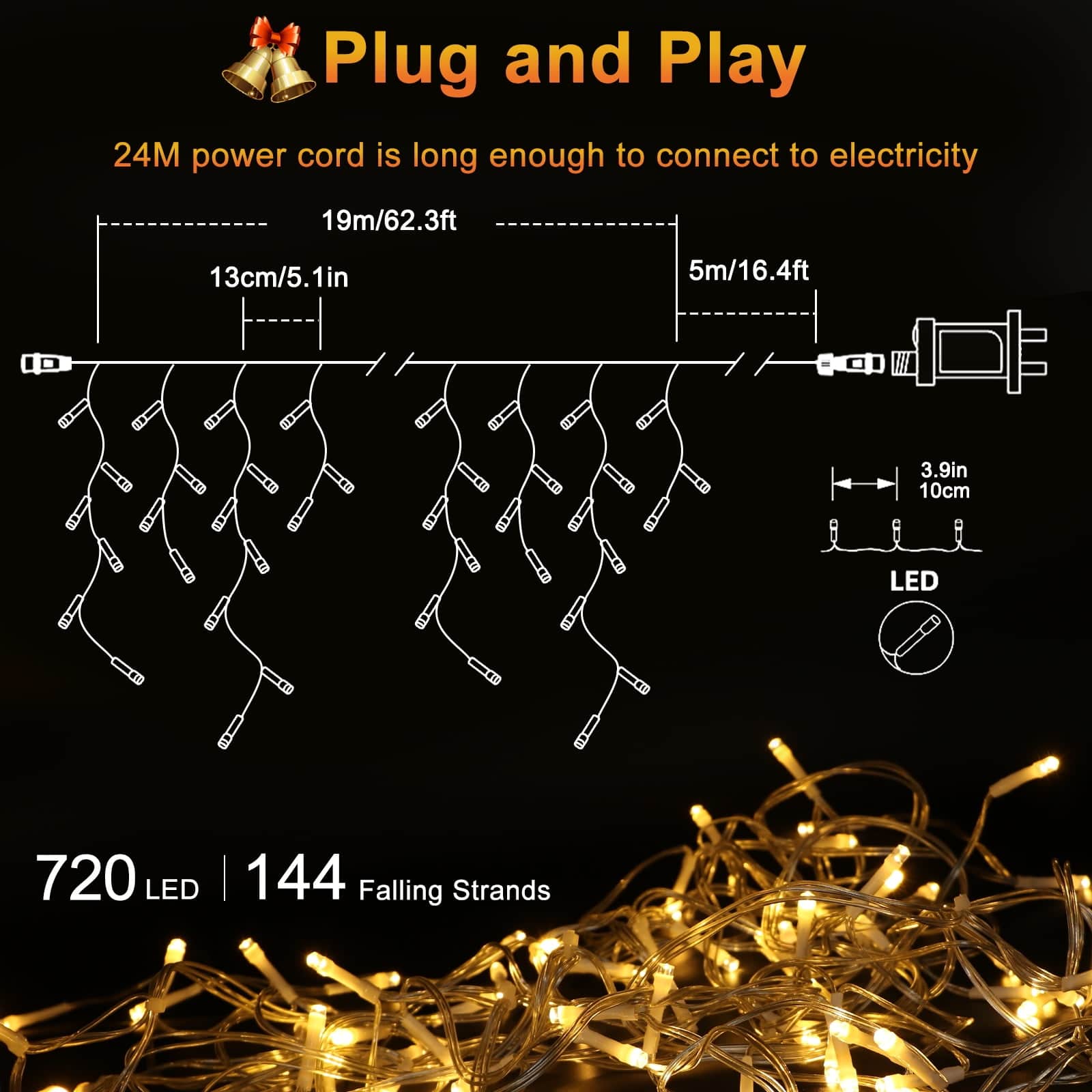 BIGHOUSE BH3003010039 Christmas-Icicle-Lights - View #6