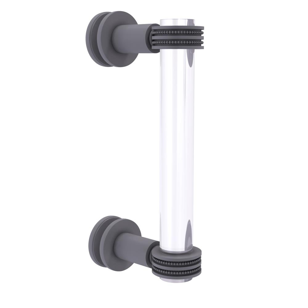 Allied Brass CV-407D-8SM-GYM Gray 8-Inches Hinged shower door Handle
