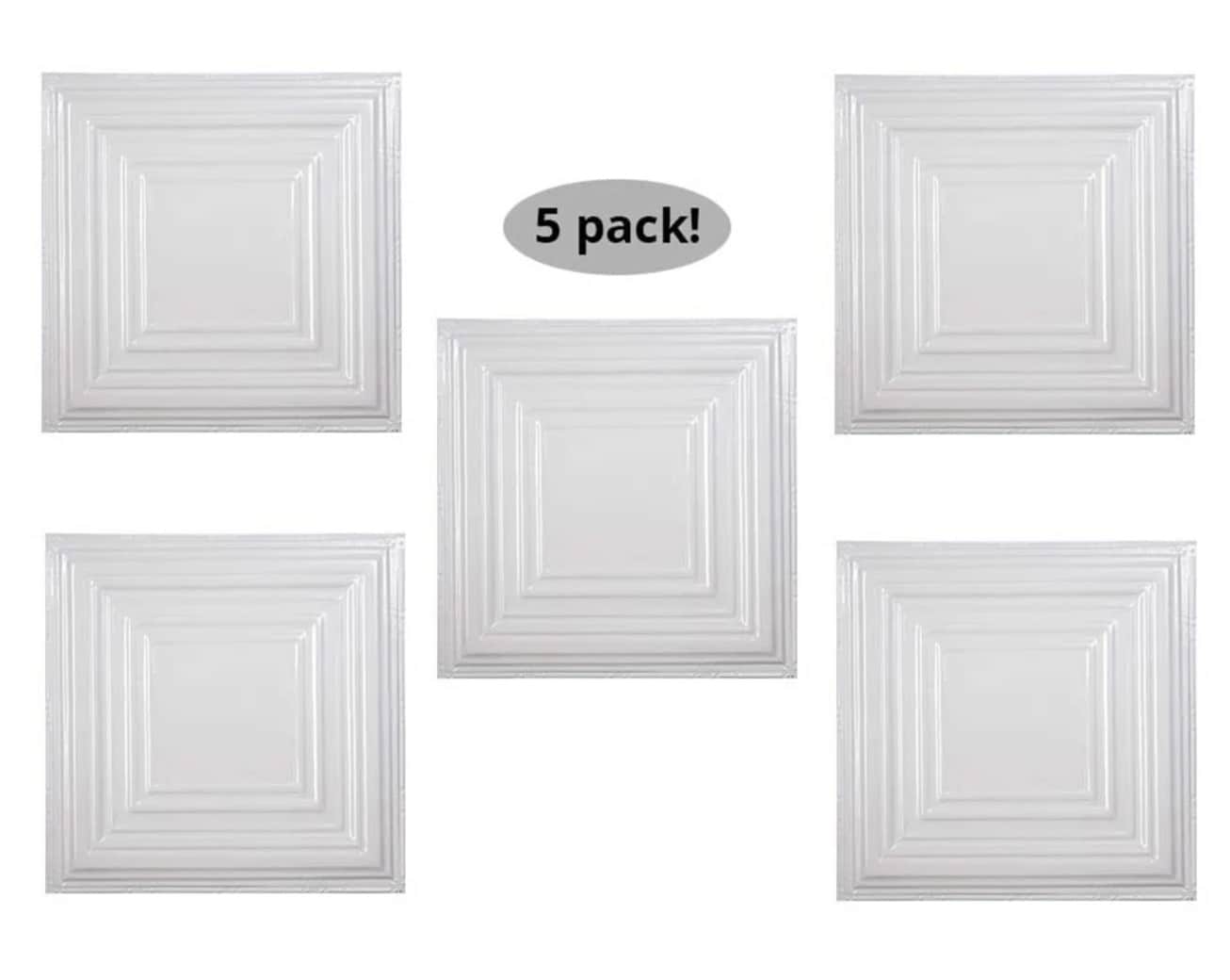 American Tin Ceilings KIT-N-P15-WBG Ceiling-Tile - View #4