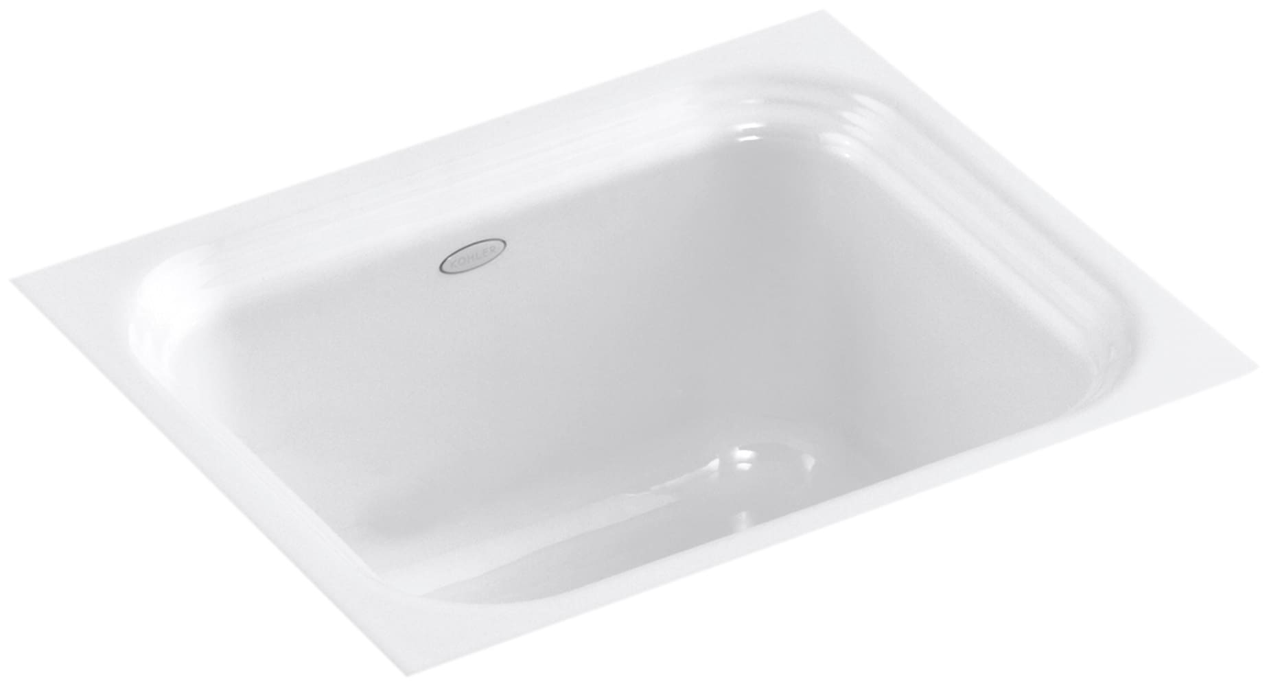 KOHLER Northland 15-in L x 12.375-in W White Cast Iron Undermount  Commercial/Residential Bar Sink in the Bar  Prep Sinks department at 