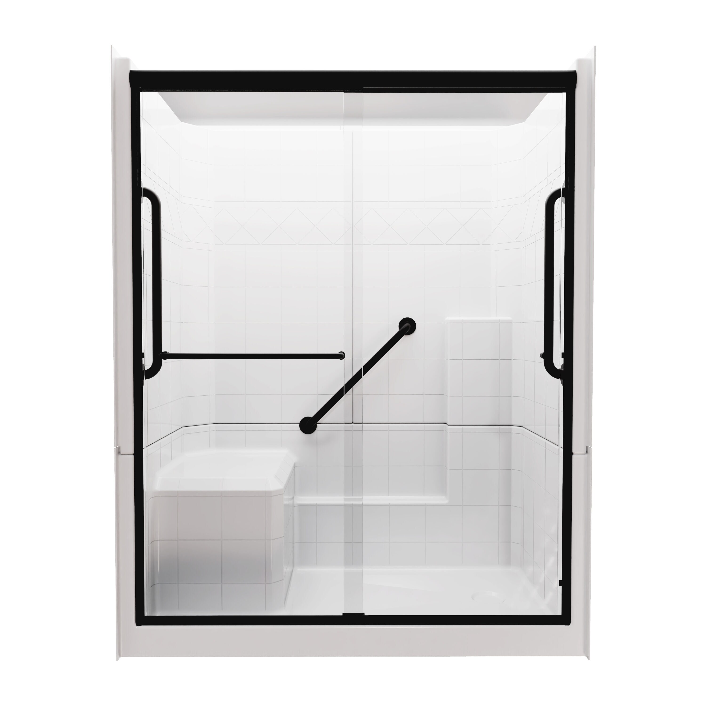 Laurel Mountain LM6032SH1S3PLWM3 Alcove-Shower-Kit - View #2