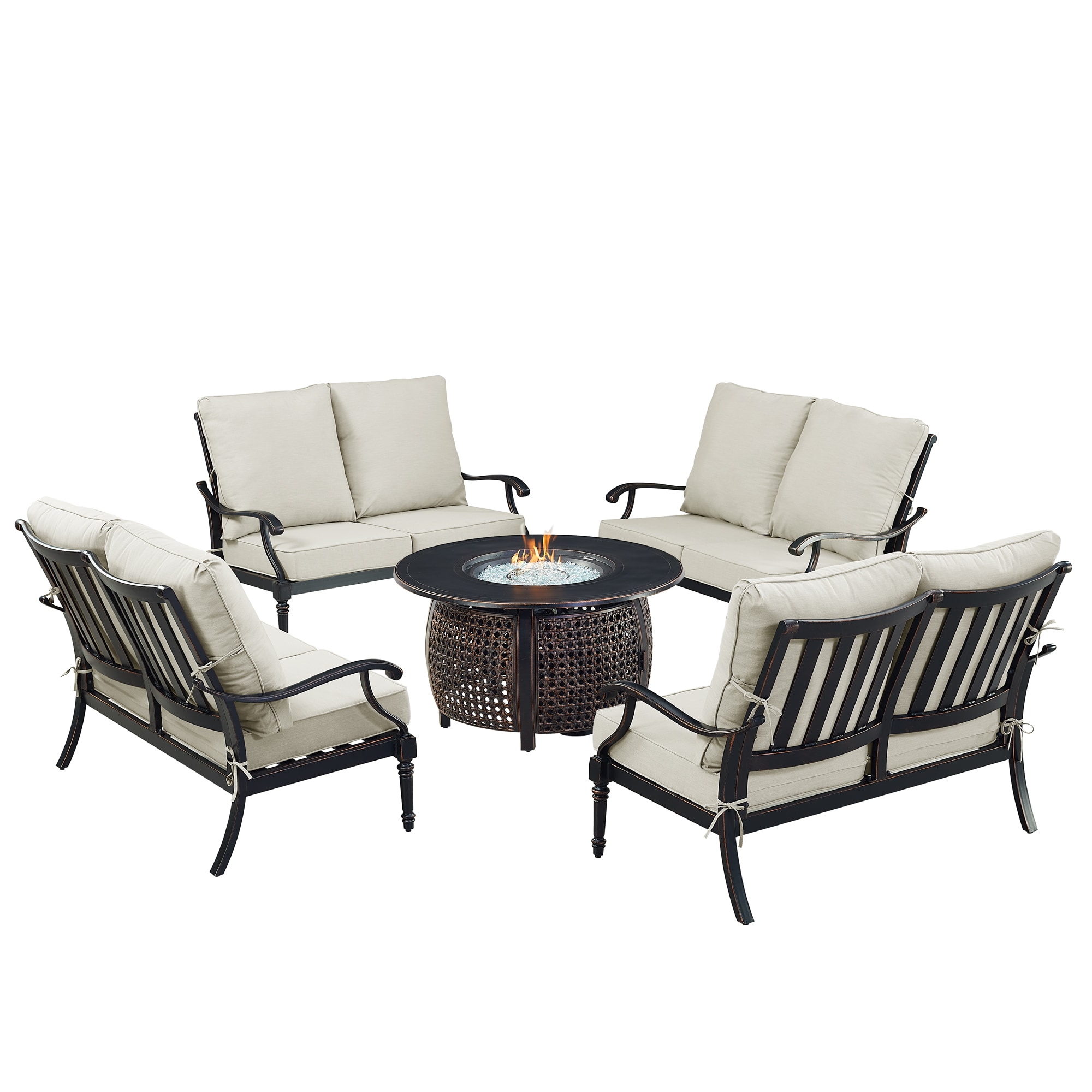 Oakland Living SHAO4LSCLIFFLGCUIBA Patio-Conversation-Sets - View #2