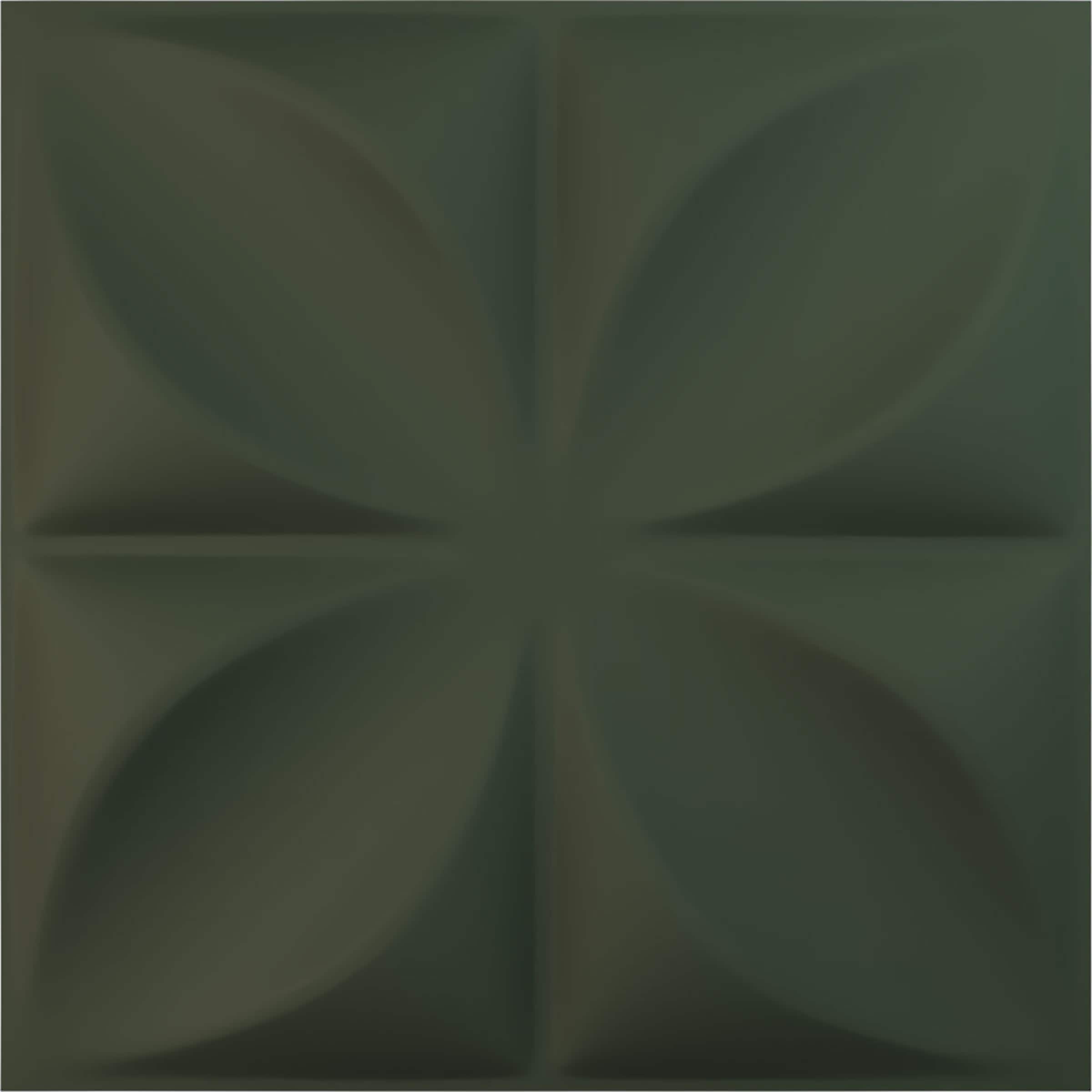 Ekena Millwork WP12X12HEGHC 11-7/8-in x 11-7/8-in Embossed Paintable/Stainable Green PVC Wall Panel ( 0.98-sq ft )