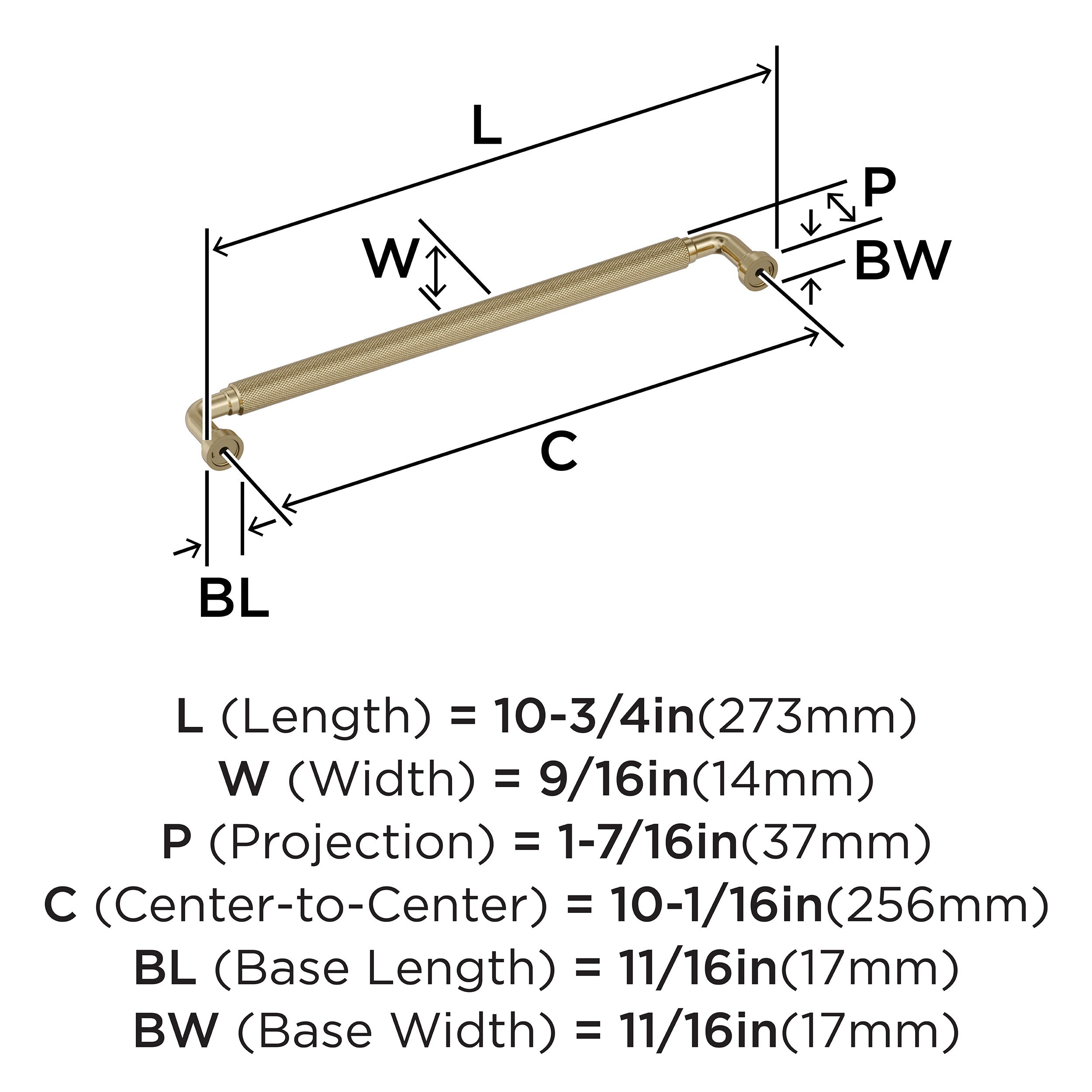 Amerock BP37687BBZ Cabinet-Pulls - View #4