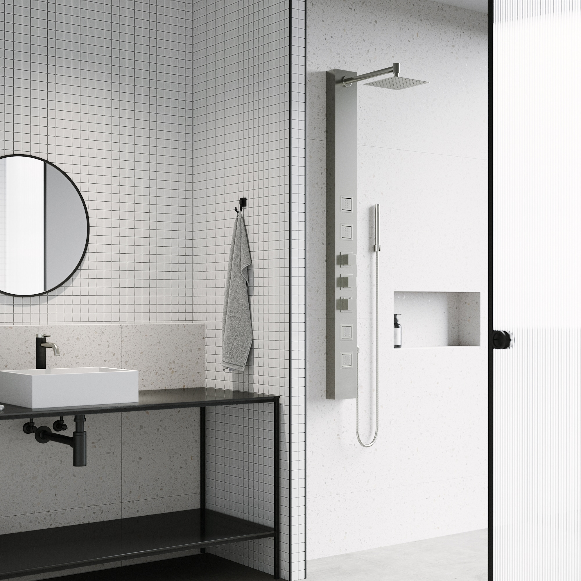 VIGO VG08021ST Showerhead-Bar-Panels - View #3