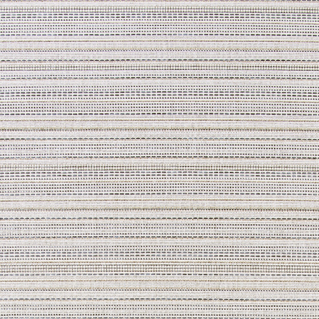 Ivory Stripe Easy-Care Synthetic 6' x 9' Outdoor Rug