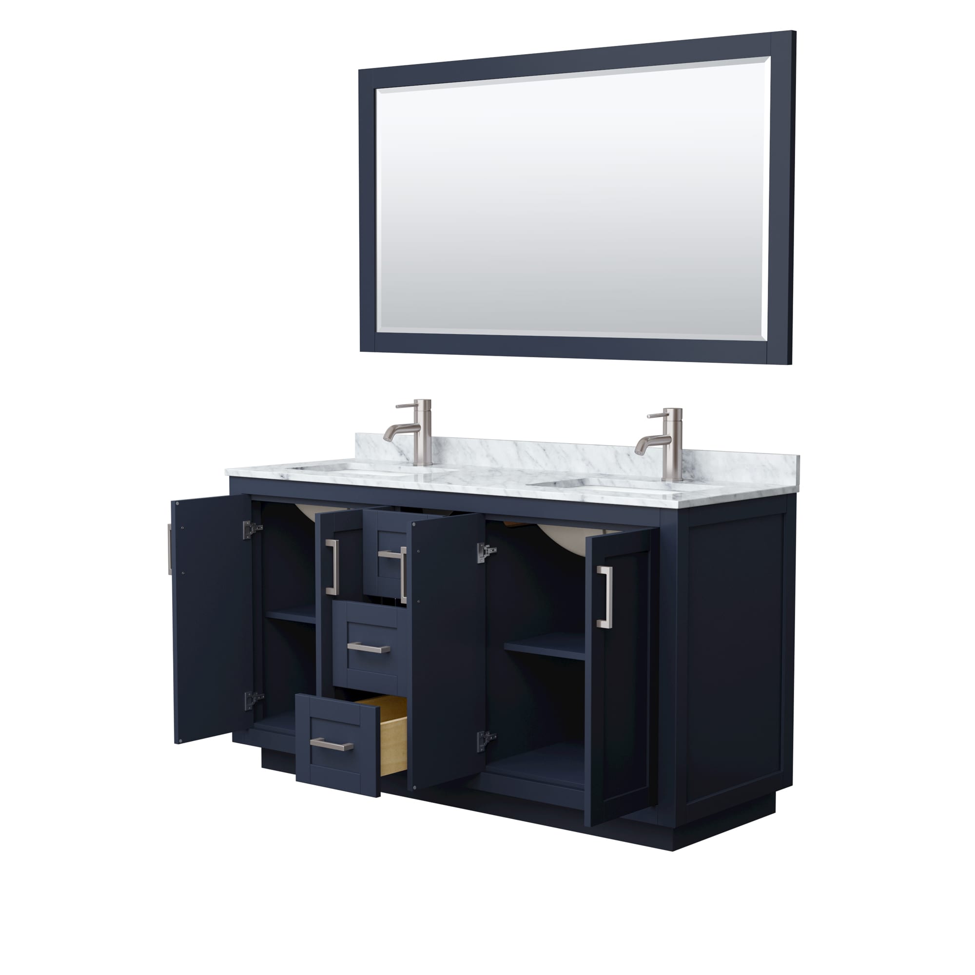 Wyndham Collection WCF292960DBNCMUNSM58 Bath-Vanity-Combo - View #3
