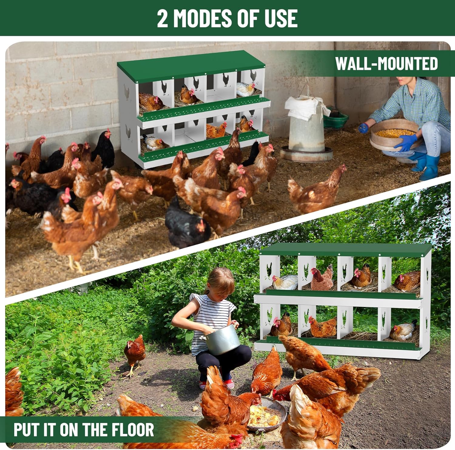 Qeetex WLS-PHO-348STS3V Chicken-Coops-Rabbit-Hutches - View #7