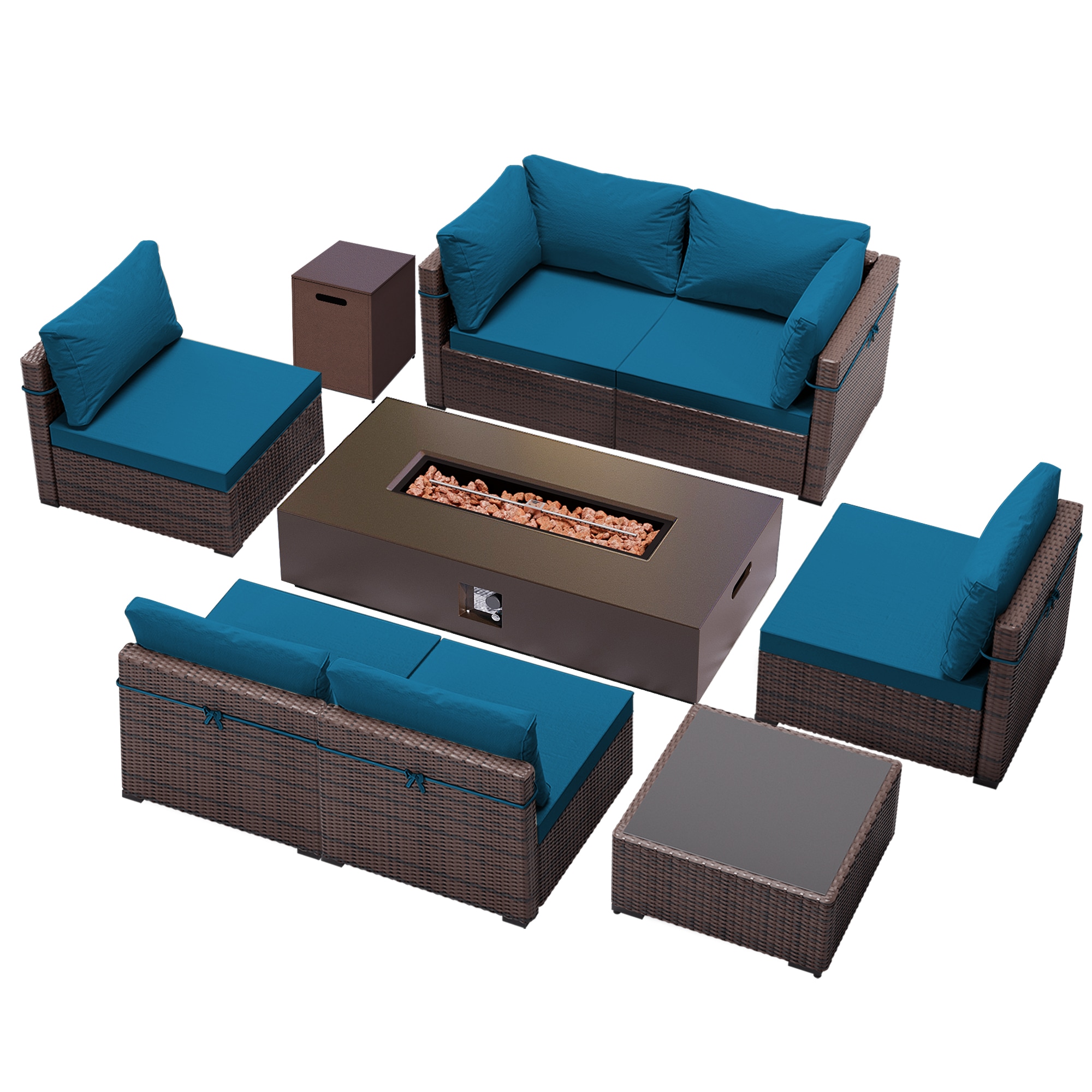 UPHA PL-2CZ-56TPBR-Z3 Patio-Conversation-Sets - View #2