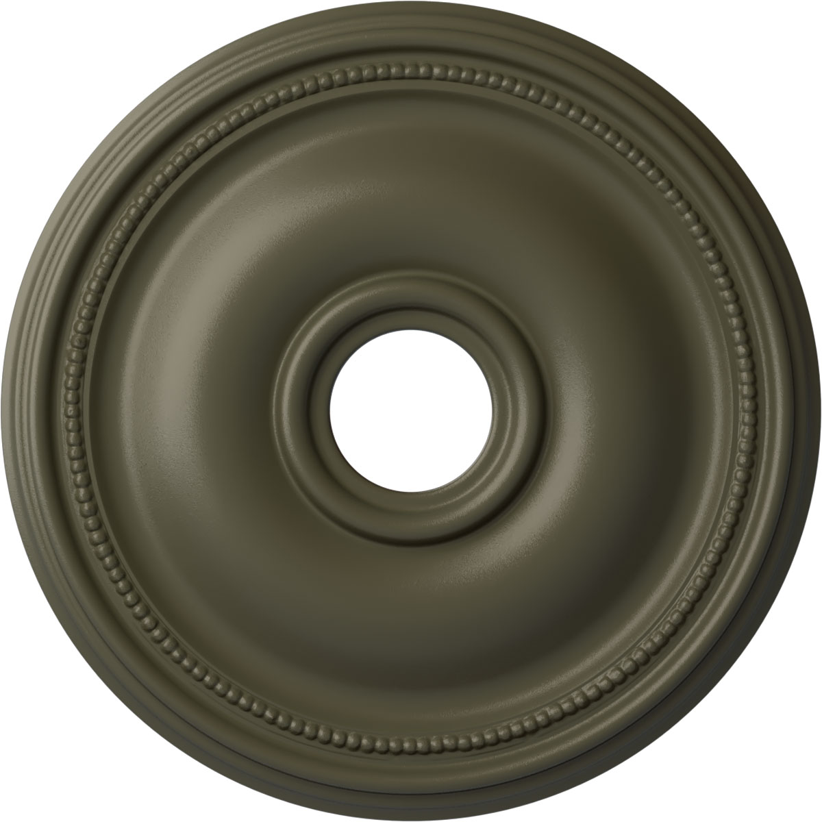 Ekena Millwork CM18BRWHF Bradford 18.125-in W x 18.125-in L Painted Witch Hazel Polyurethane Whole Ceiling Medallion