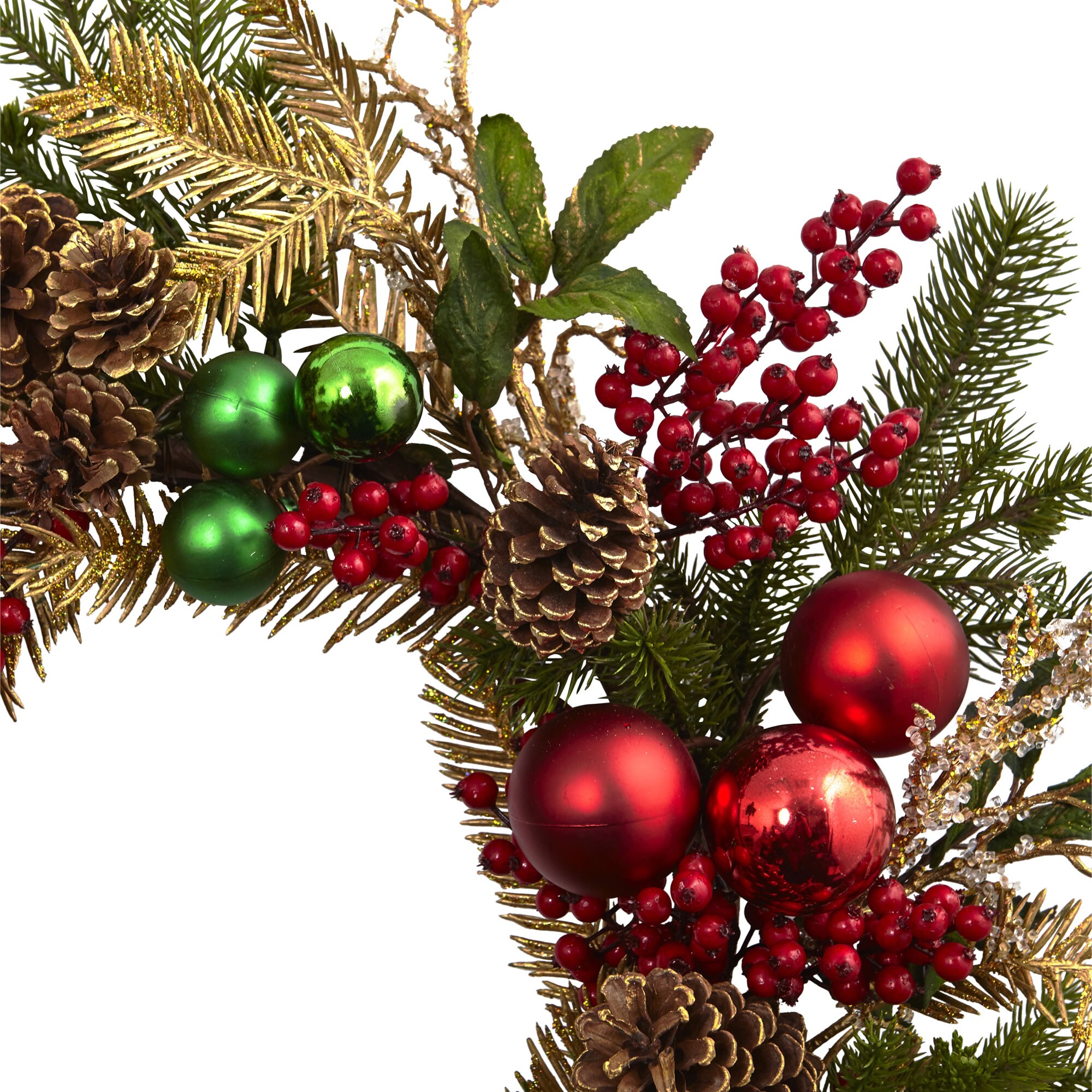 Nearly Natural 4556 Artificial-Christmas-Wreaths - View #3