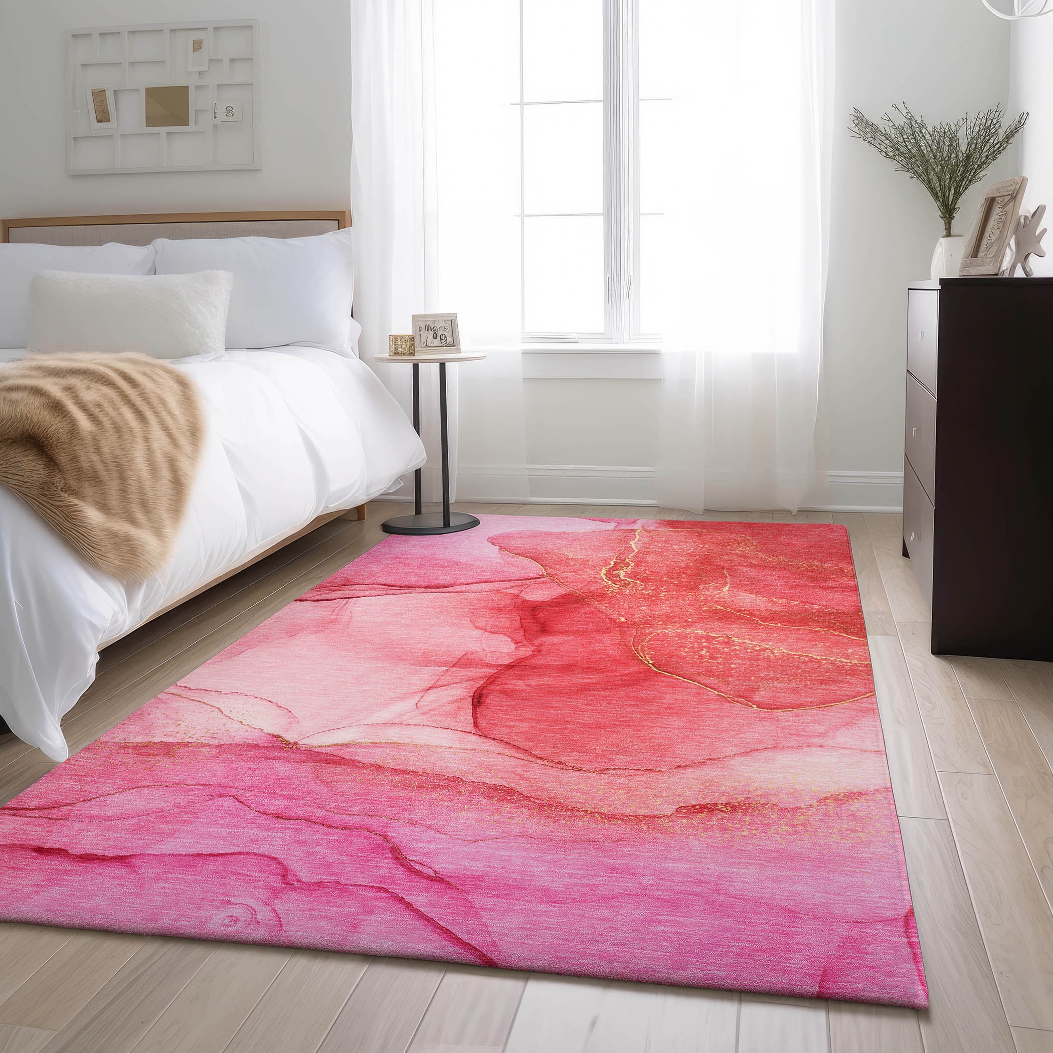 Addison Rugs AMF504PP20X30 Mayfield AMF504PP 2 x 3 (ft) Loomed Polyester Purple Rectangular Indoor Abstract Machine washable Area rug
