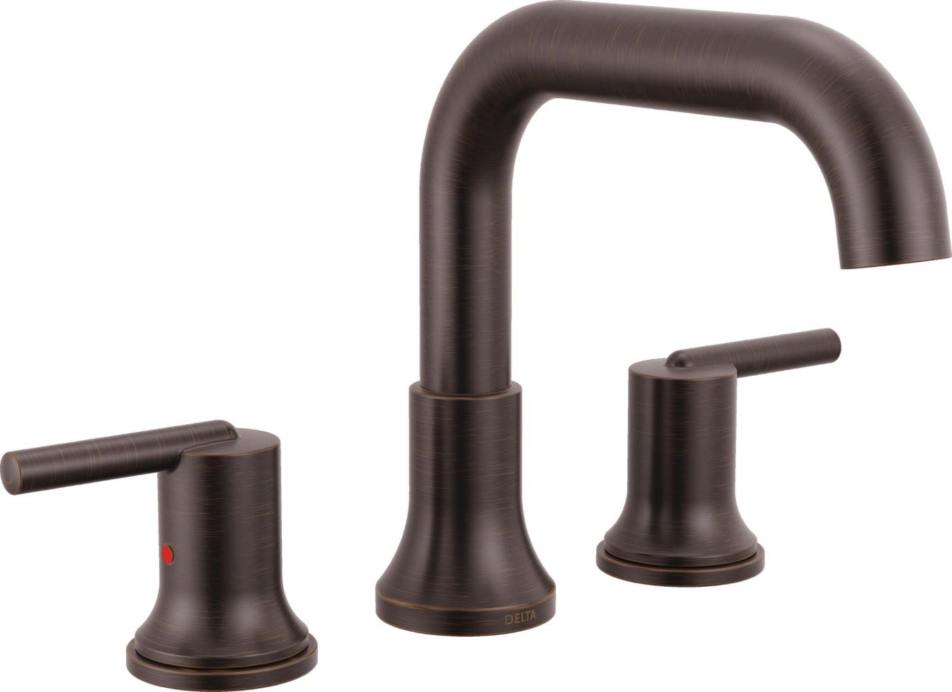 Delta T2754-RB Trinsic Venetian Bronze 2-handle Deck-mount Roman Low-arc Bathtub Faucet